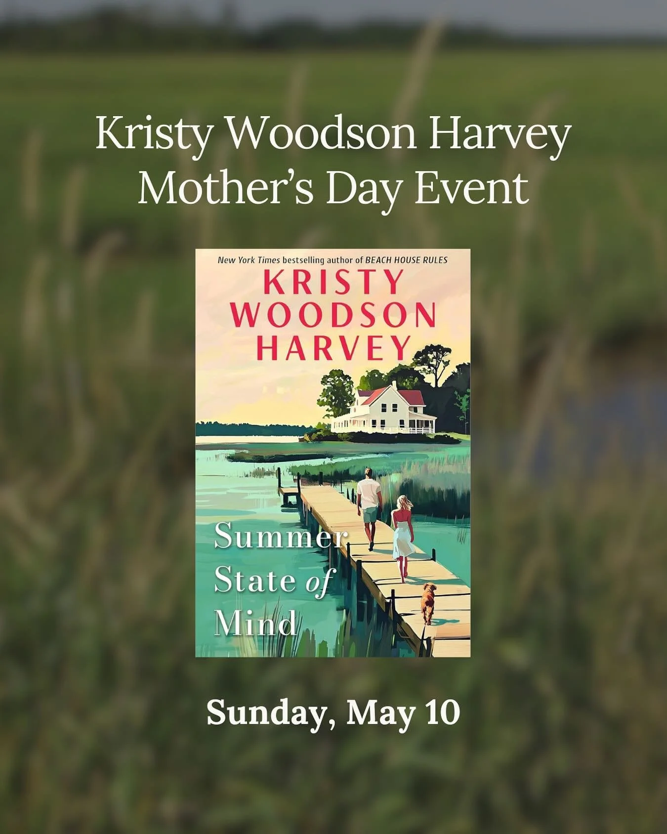 Save the date 💐

Join us at Poe and Company on Sunday, May 10th for a special Mother&rsquo;s Day event with @kristywharvey, featuring her book &ldquo;Summer State of Mind&rdquo;!

This will be a beautiful way to celebrate the moms in your life&mdash