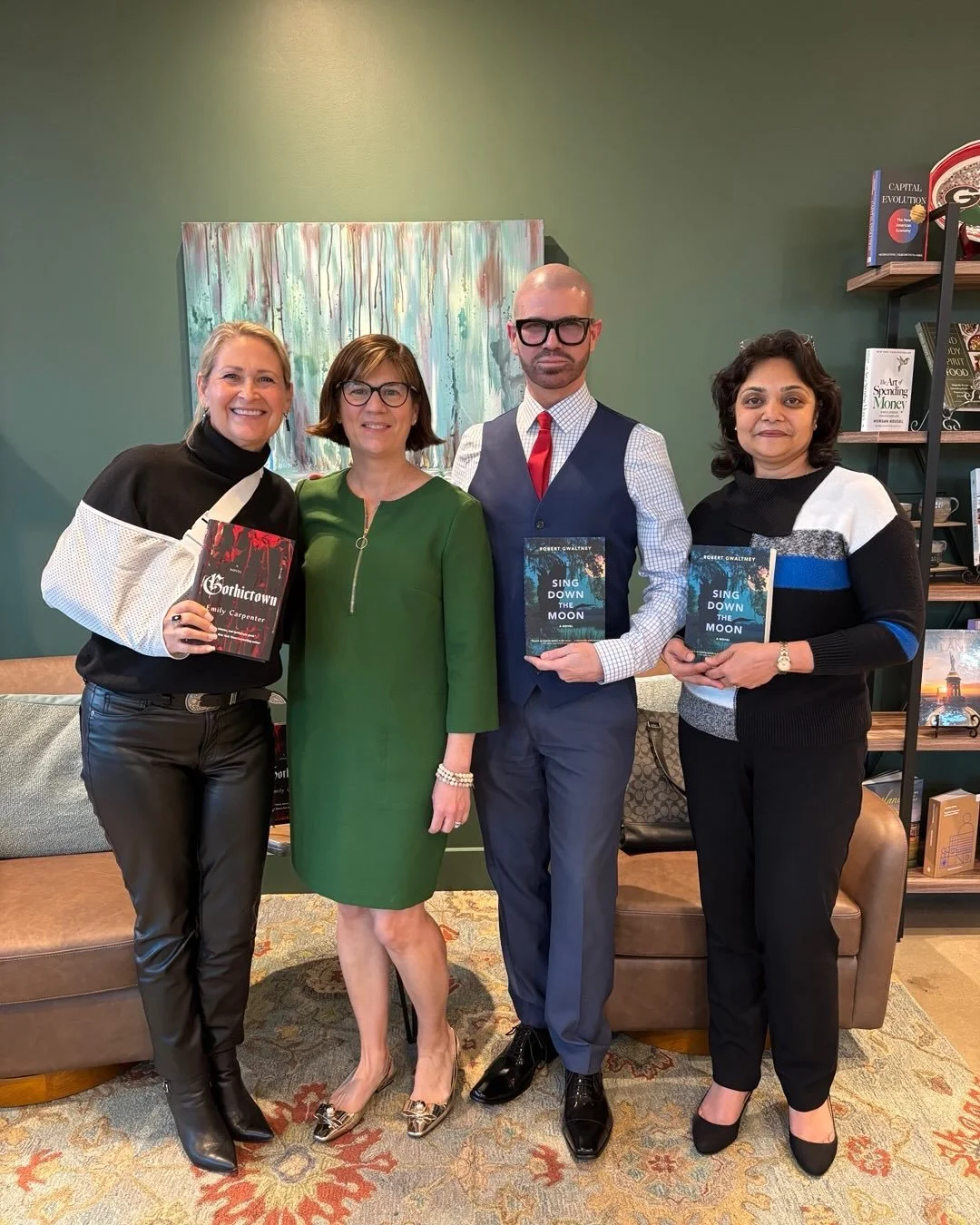 A fantastic evening with Robert Gwaltney and Emily Carpenter. Always a memorable and deeply moving conversation. Thank you!