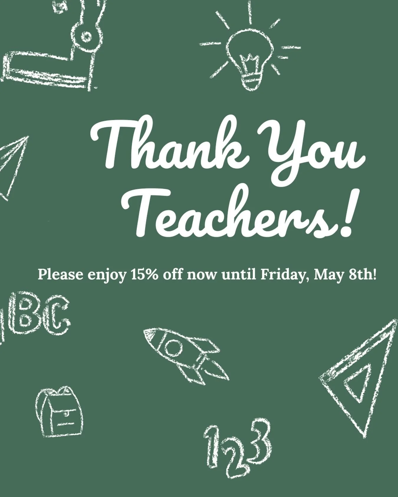 To the teachers inspiring confidence, creating safe spaces, encouraging curiosity, and making a lasting impact far beyond the classroom &mdash; this one&rsquo;s for you 🍎📚

To celebrate Teacher Appreciation Week, all teachers receive 15% off at Poe