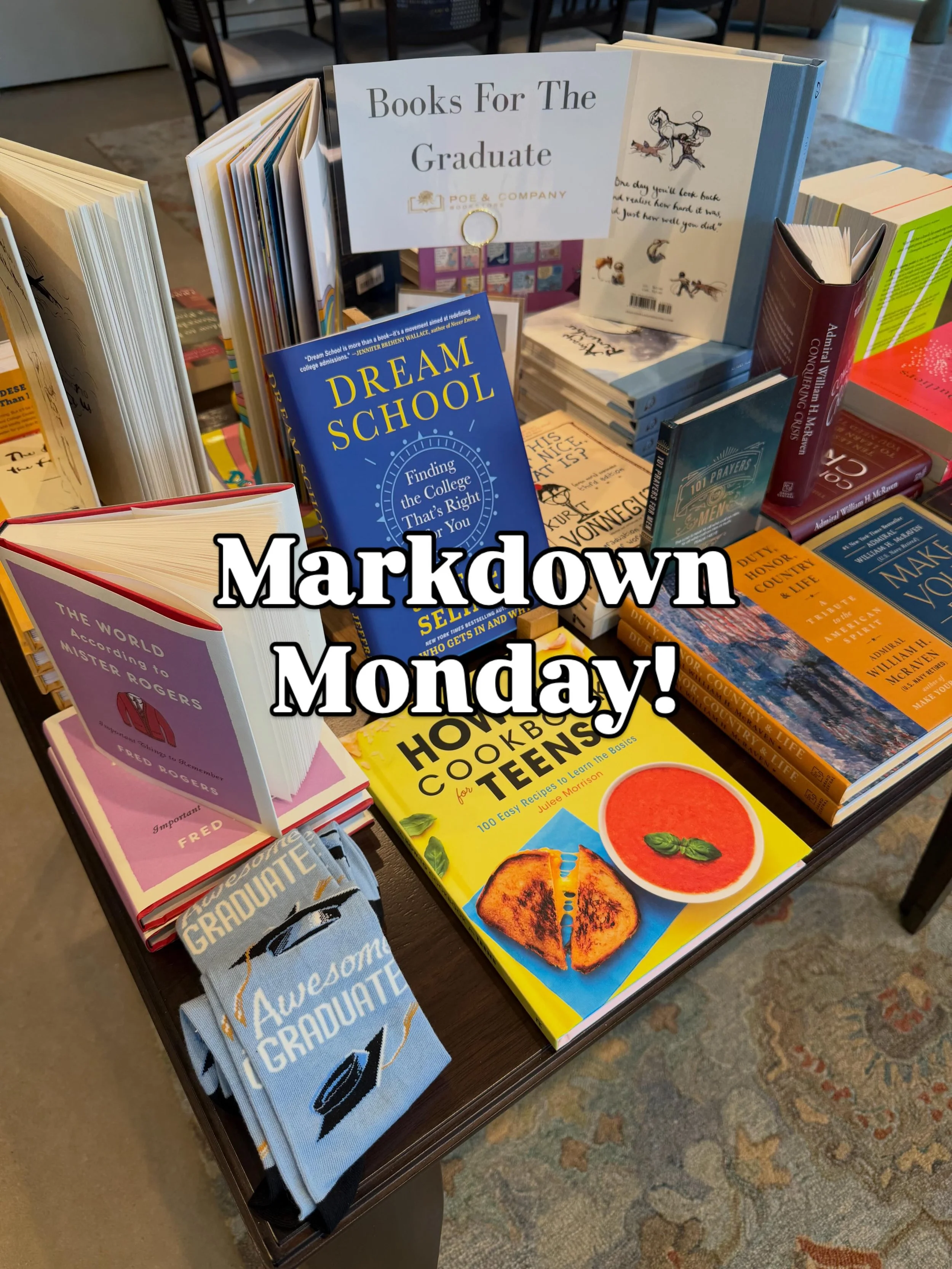 Markdown Monday is here! 🎓

Celebrate your grad with the perfect gift &mdash; all Grad Table books are 20% off tomorrow! Whether they&rsquo;re headed to college, starting a new chapter, or chasing big dreams, we&rsquo;ve got a book for every graduat
