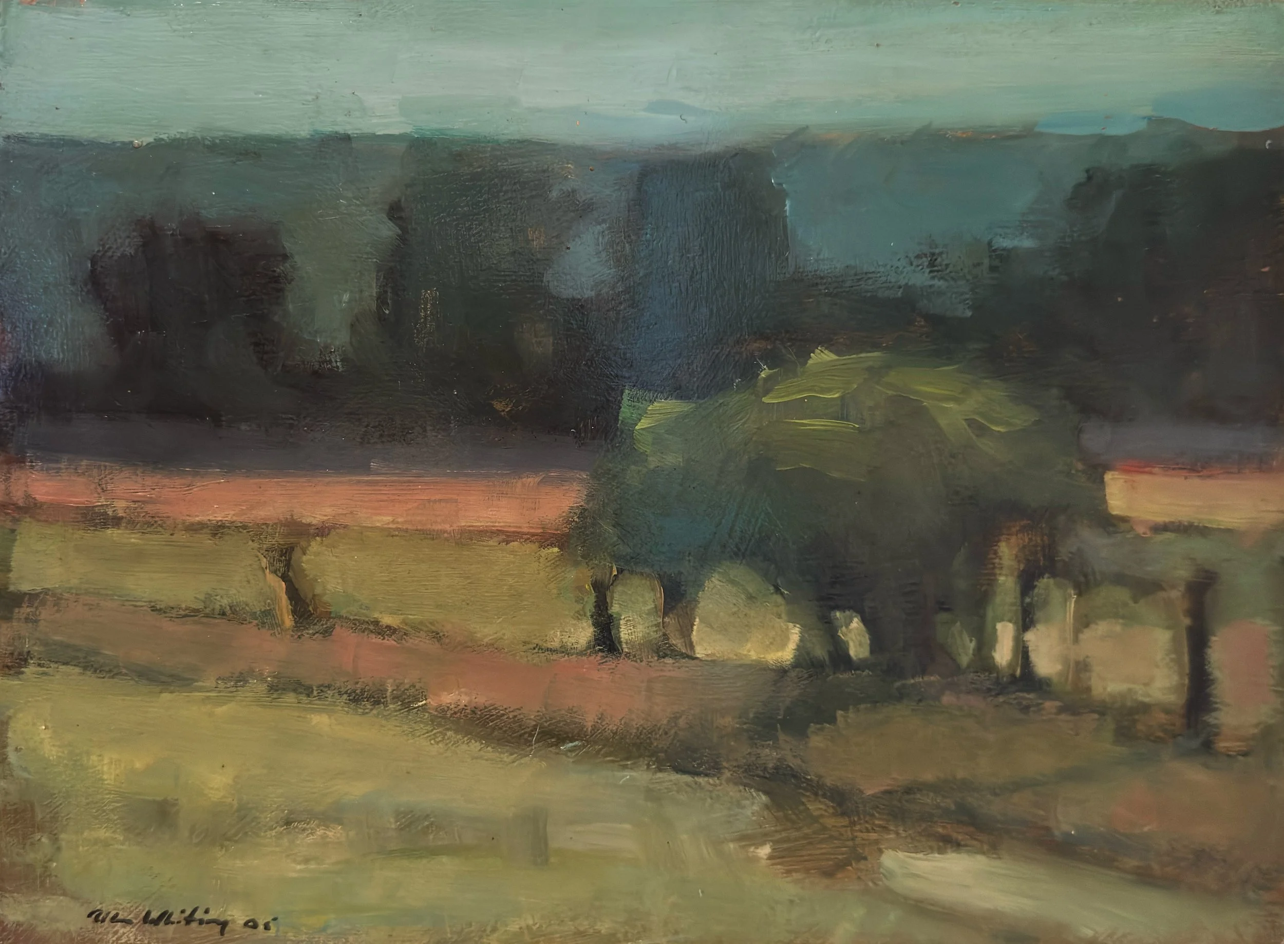 Fence-line in Summer - 9" x 12"