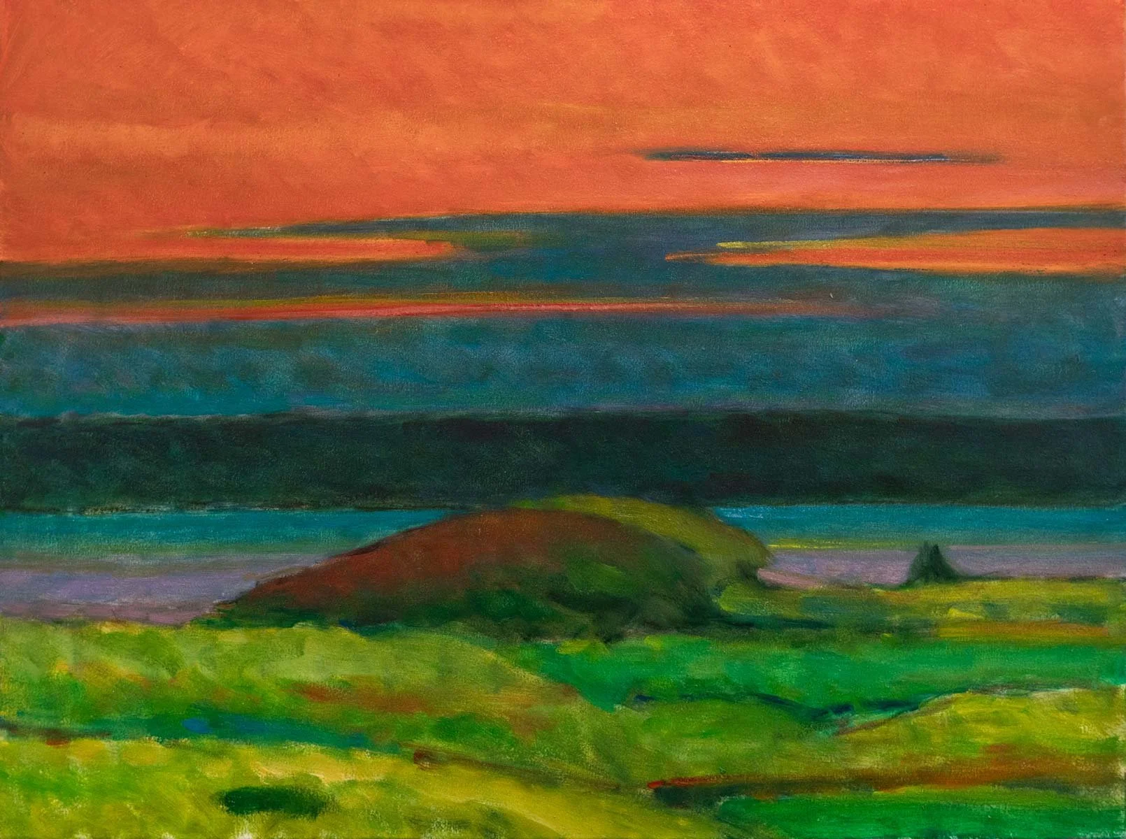 Crimson Sky Aquinnah - 30" x 40"