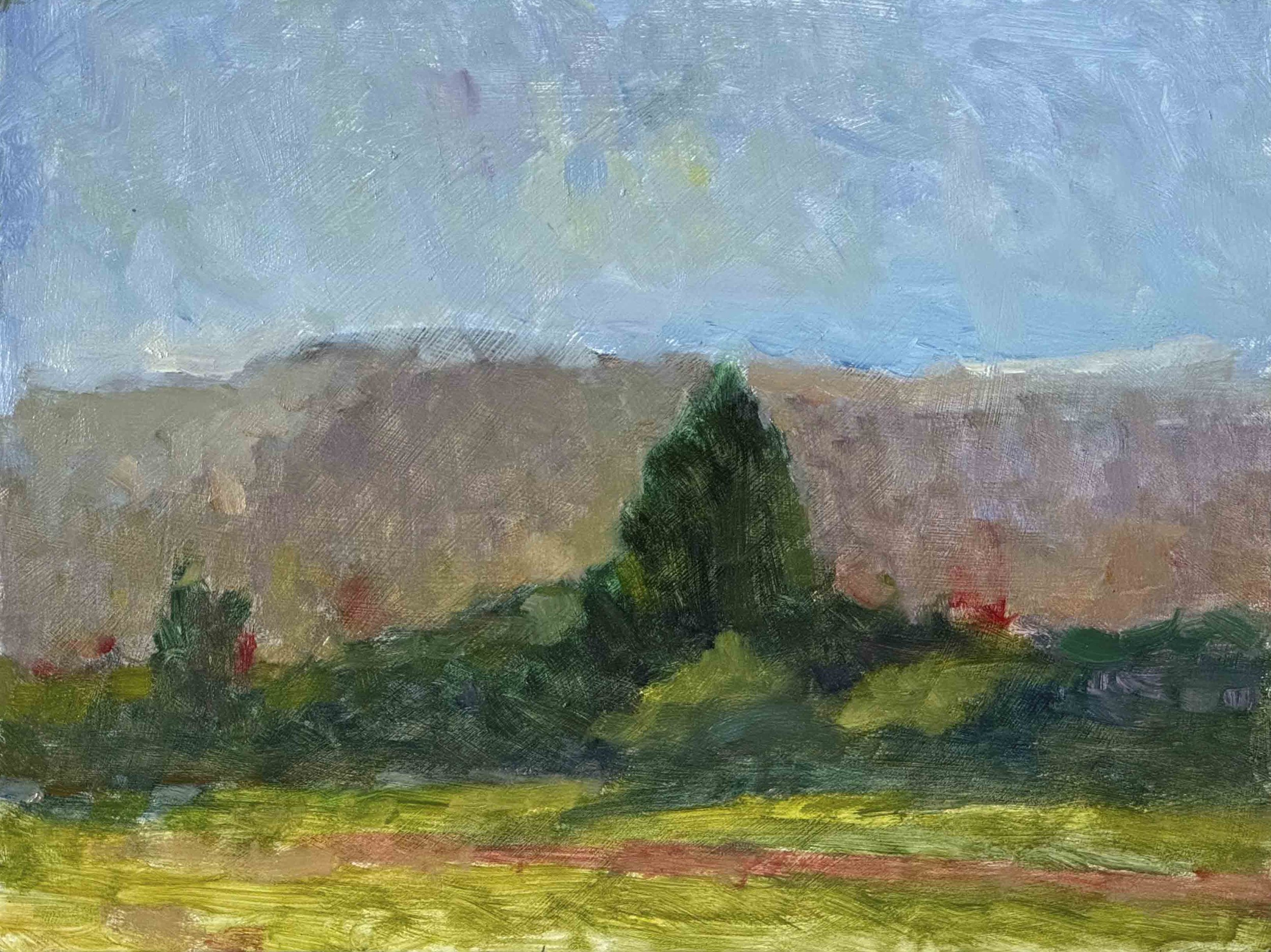 Treeline in Spring - 9" x 12"