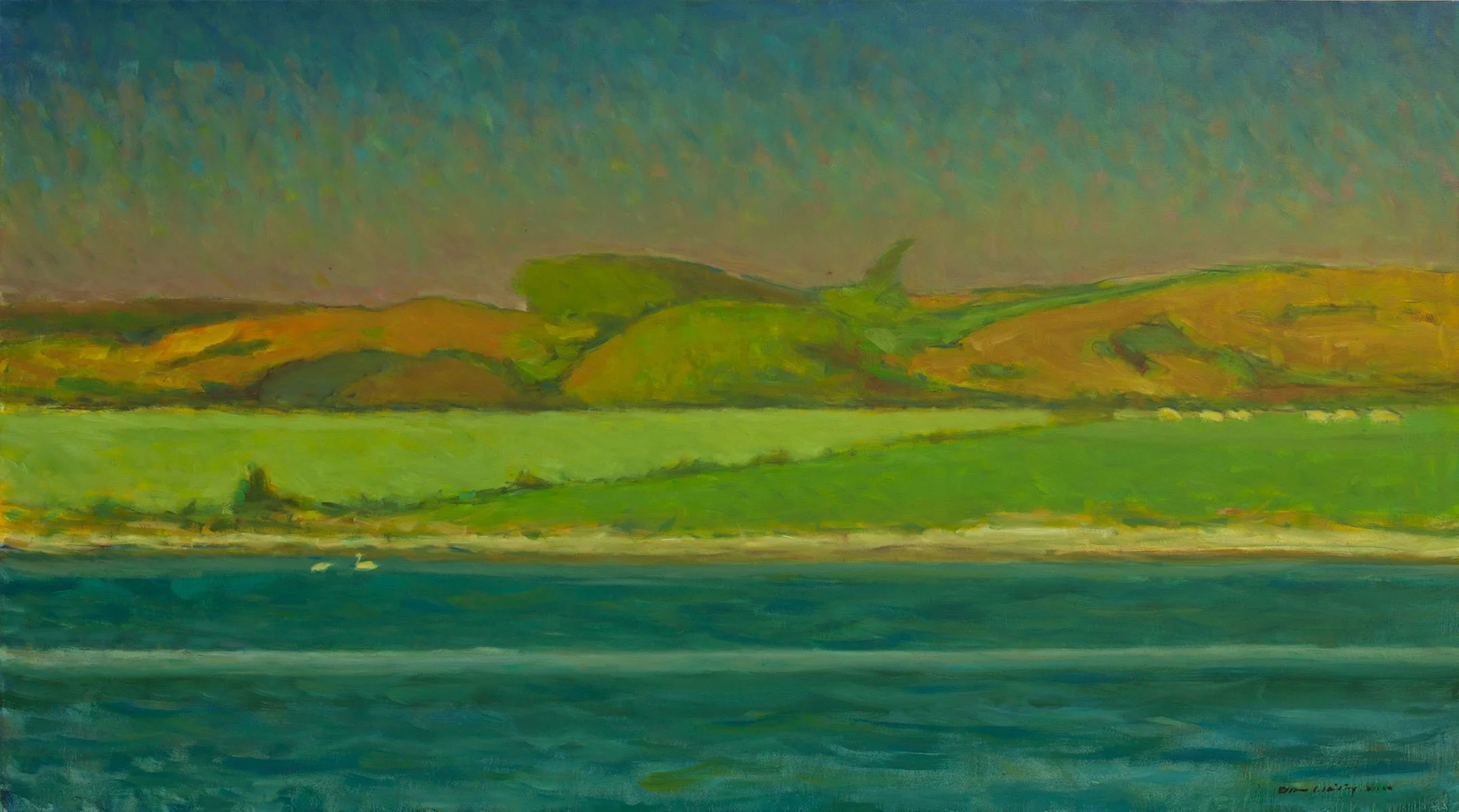 Flat Point Pond - 40" x 72"