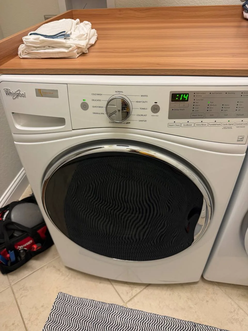 Professional washer repair service for top-load and front-load washing machines in Palm Beach County, including Whirlpool, GE, LG, Samsung, Maytag, Bosch, and other major brands.