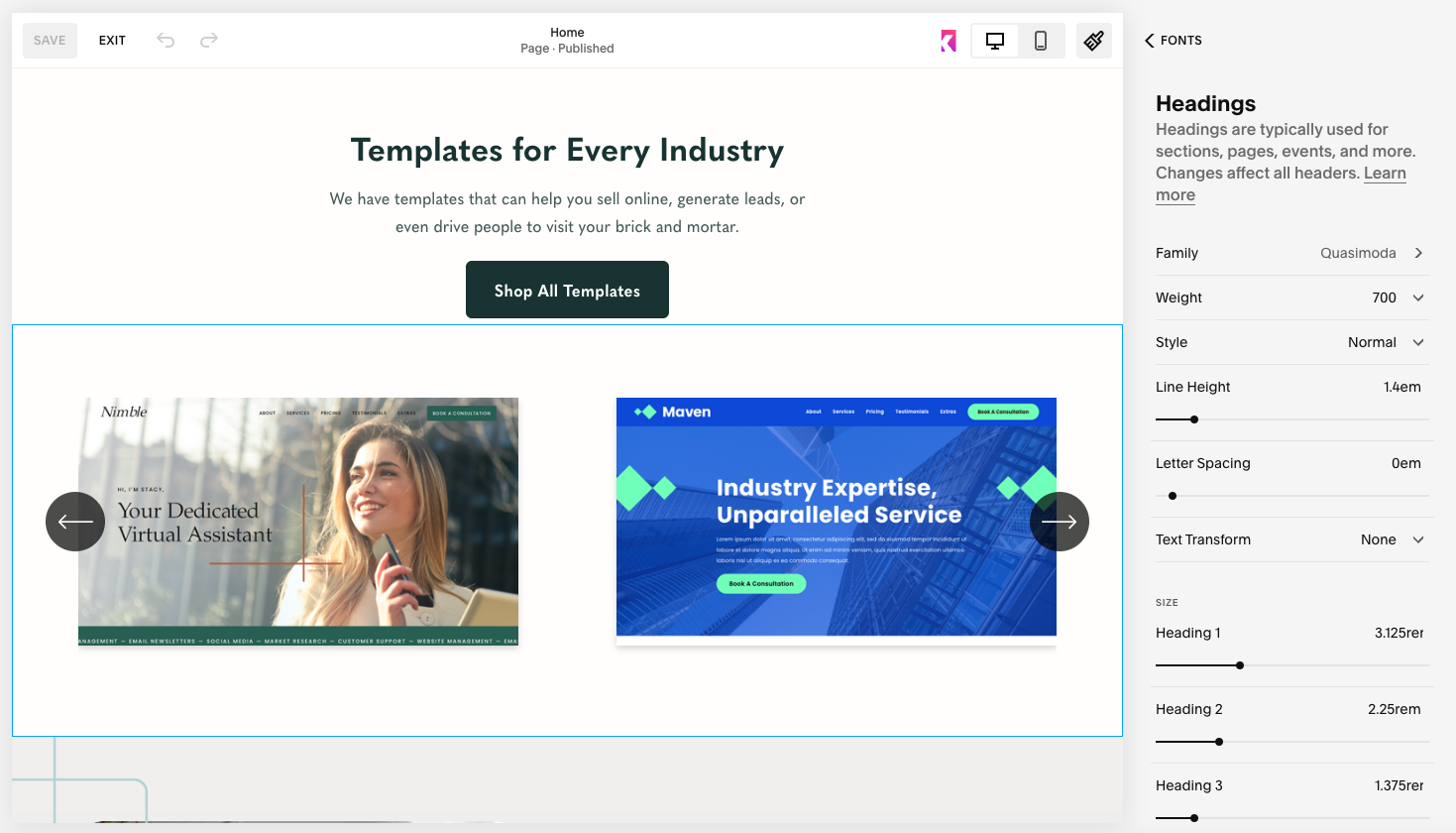 Change Fonts — Station Seven