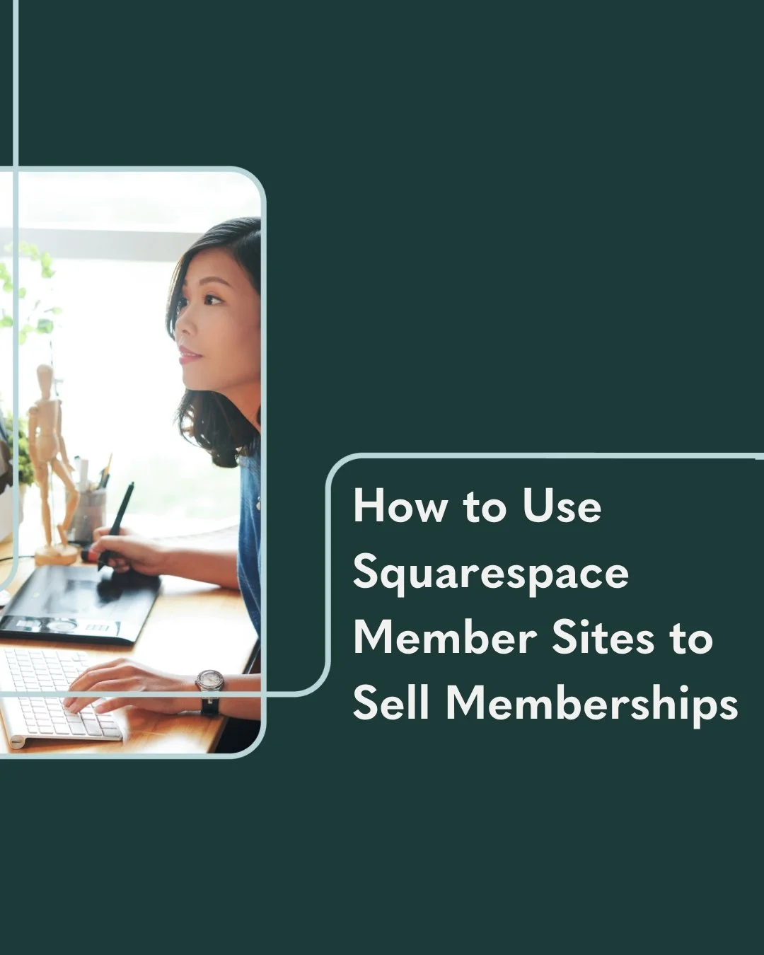 We just helped @materialgirlquilts set up a member site on Squarespace, and it got us thinking&hellip;if you&rsquo;ve ever wanted to offer exclusive content, courses, or resources to your audience, this post is for you.

In the blog, we walk through 