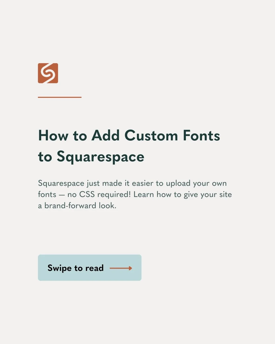 Each year, Squarespace releases new features as part of what they call Squarespace Refresh. Over the next couple of months, we&rsquo;ll be sharing some of our favorites &mdash; starting with one we love: the ability to add custom fonts without needin