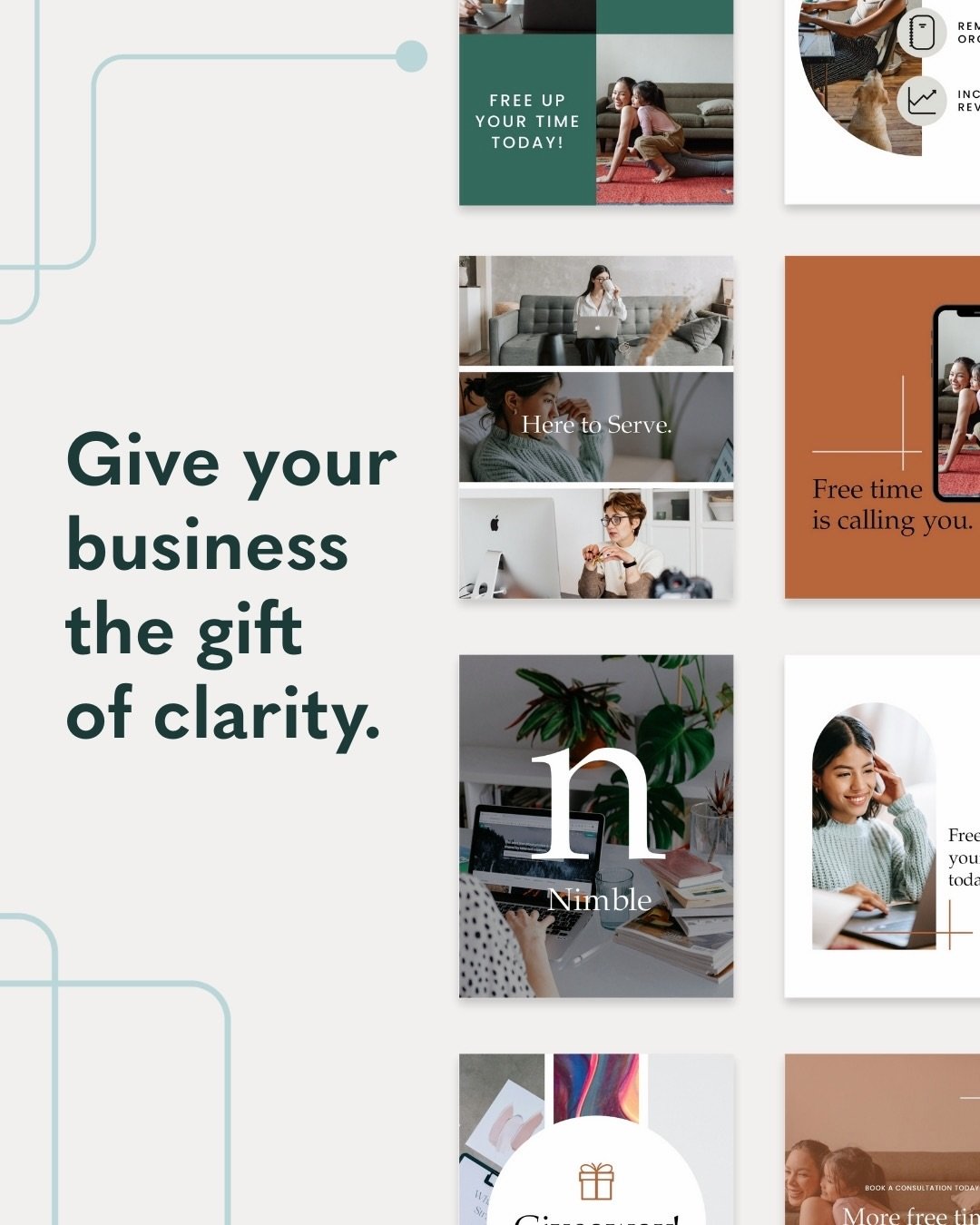Brand clarity is the best gift you can give your business 🎁✨

Our social media templates are designed to help you post with purpose, stay consistent, and connect with your audience &mdash; without the stress of starting from scratch.
Whether you&rsq