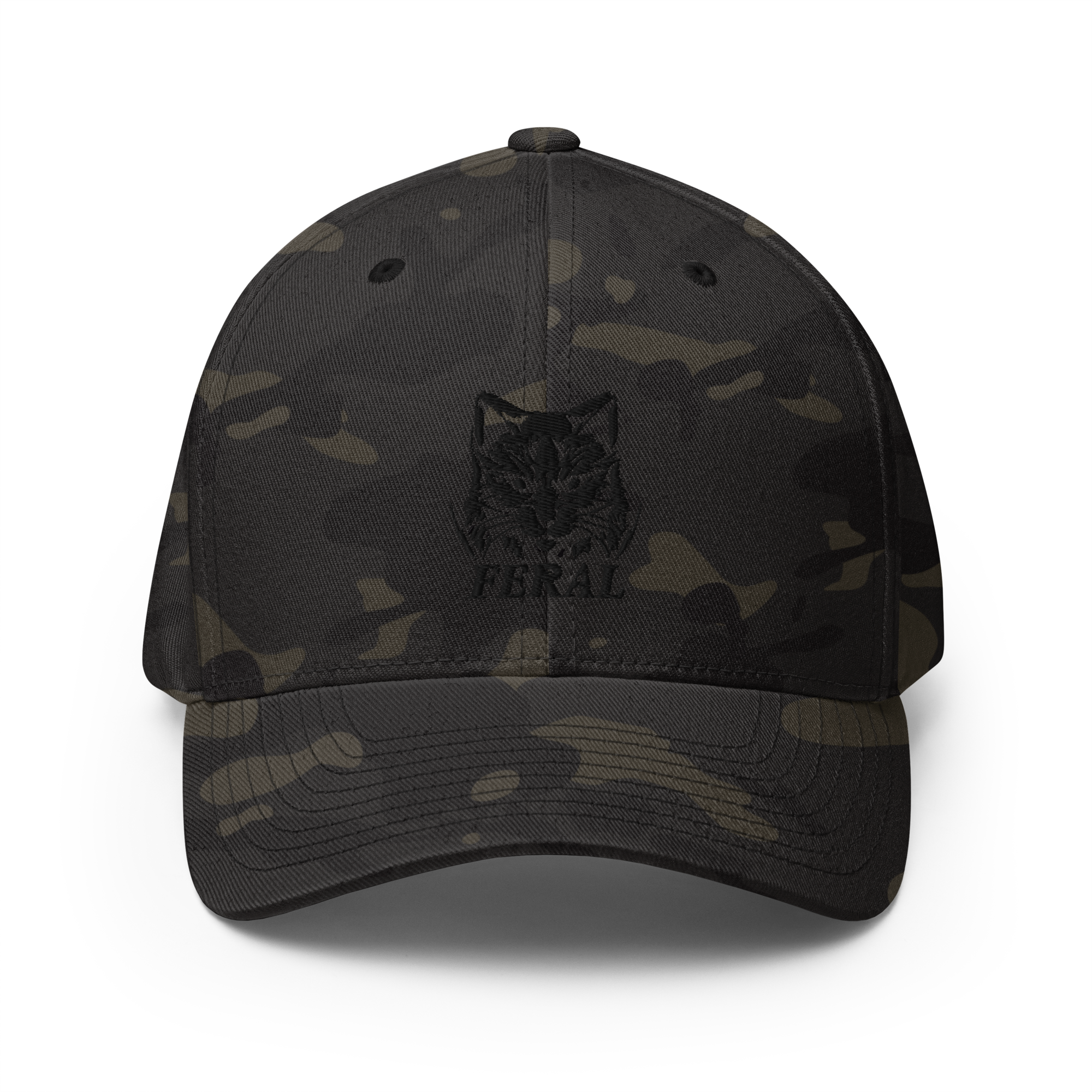 Camo hat with feral design