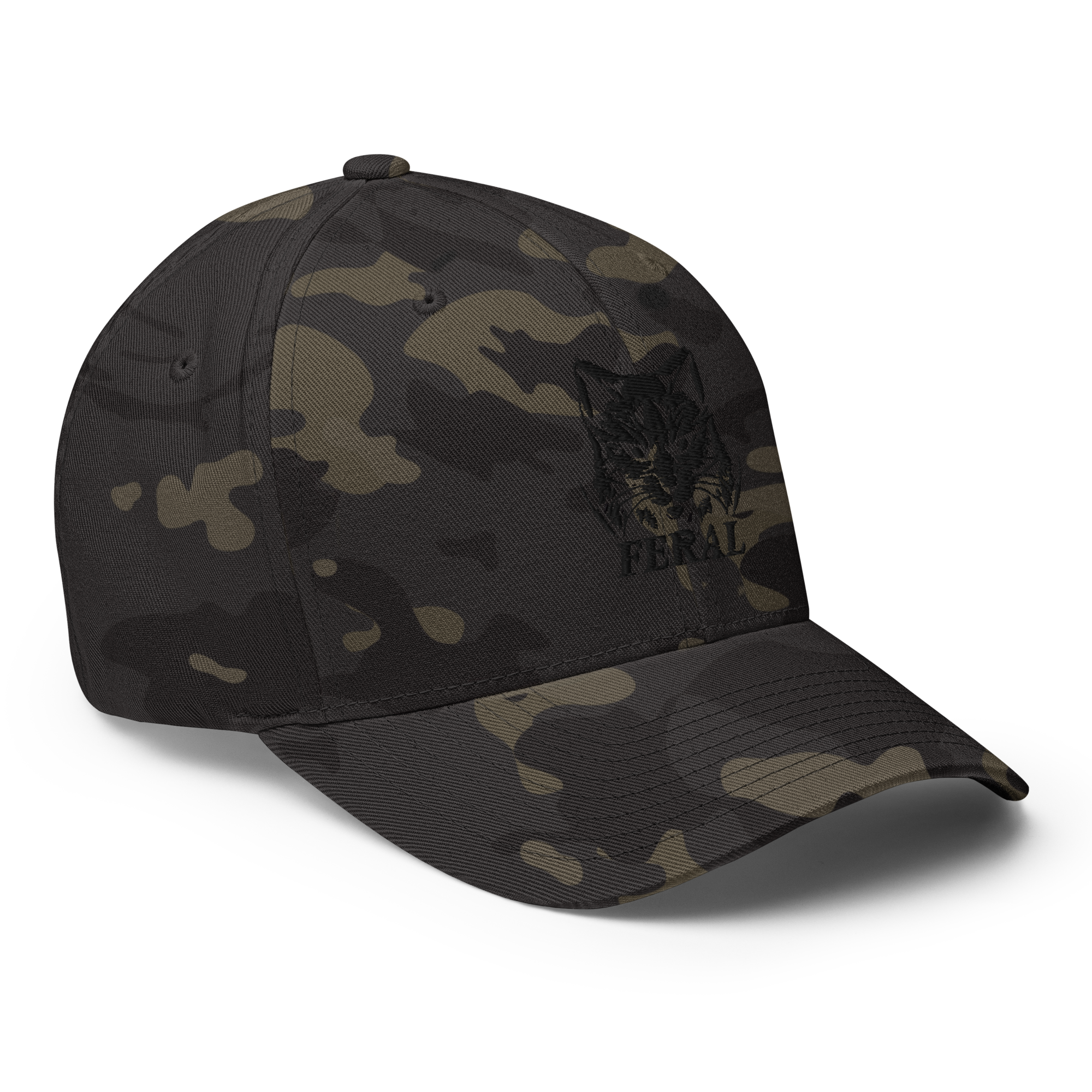 Camo hat with feral design
