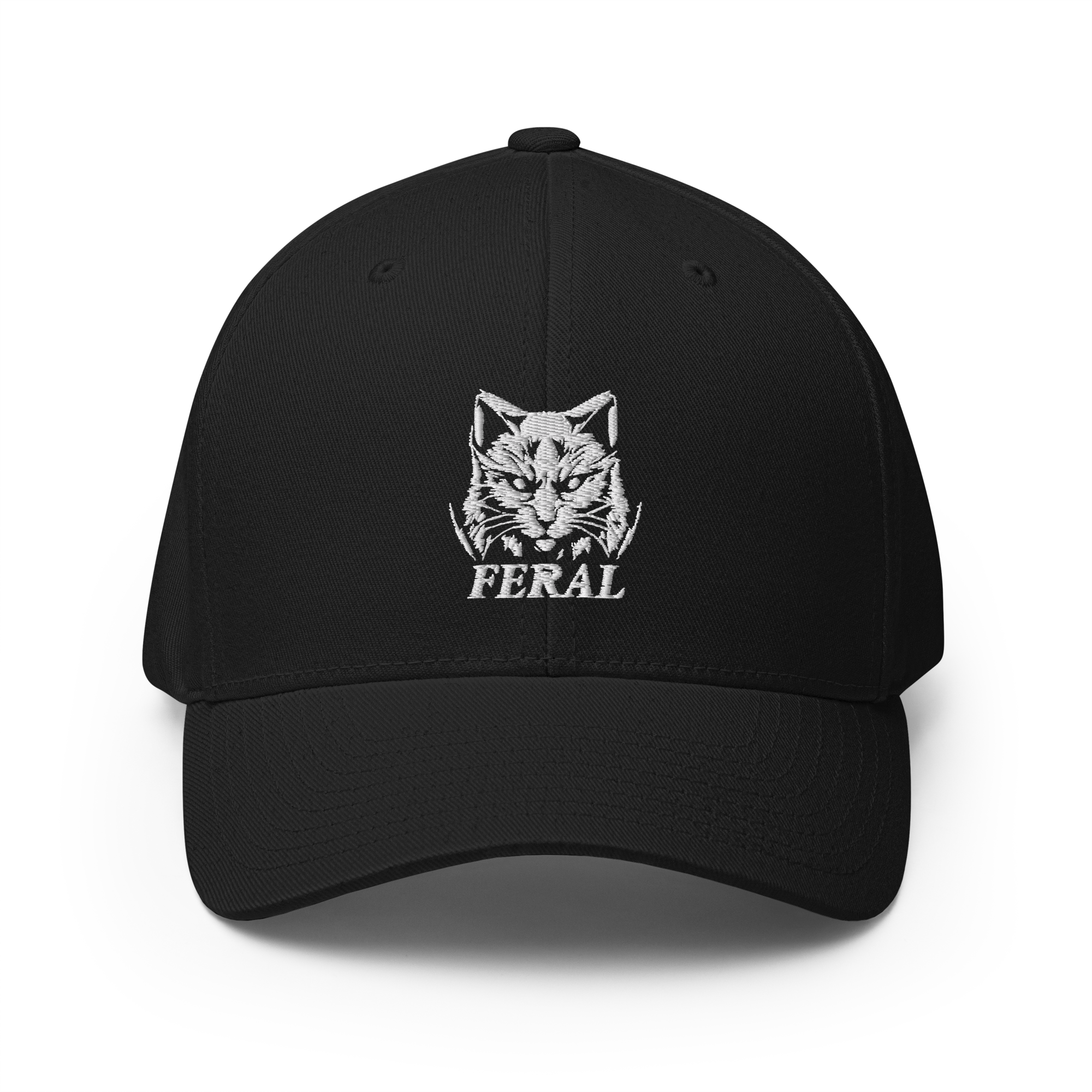Black hat with feral design