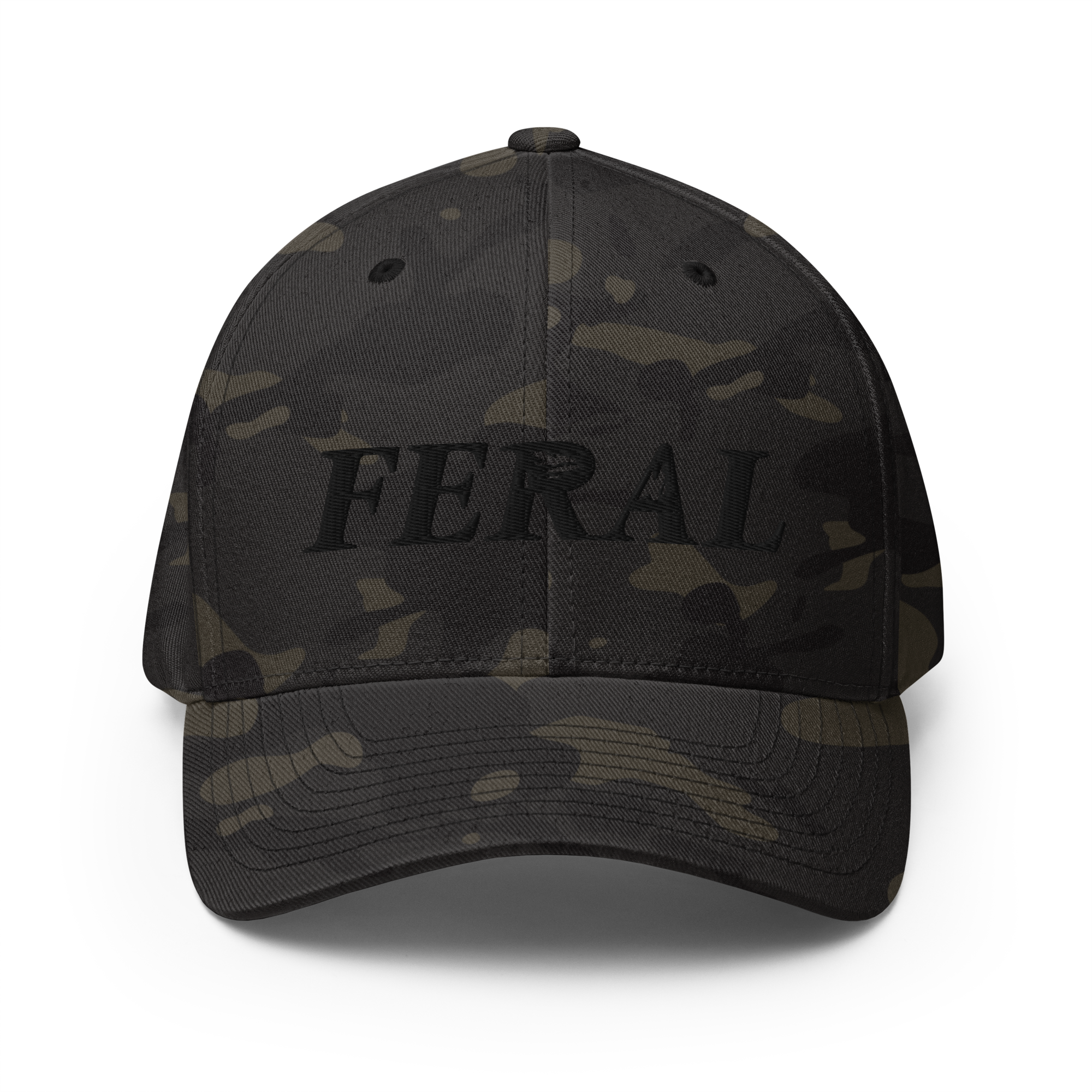 Camo hat with feral design