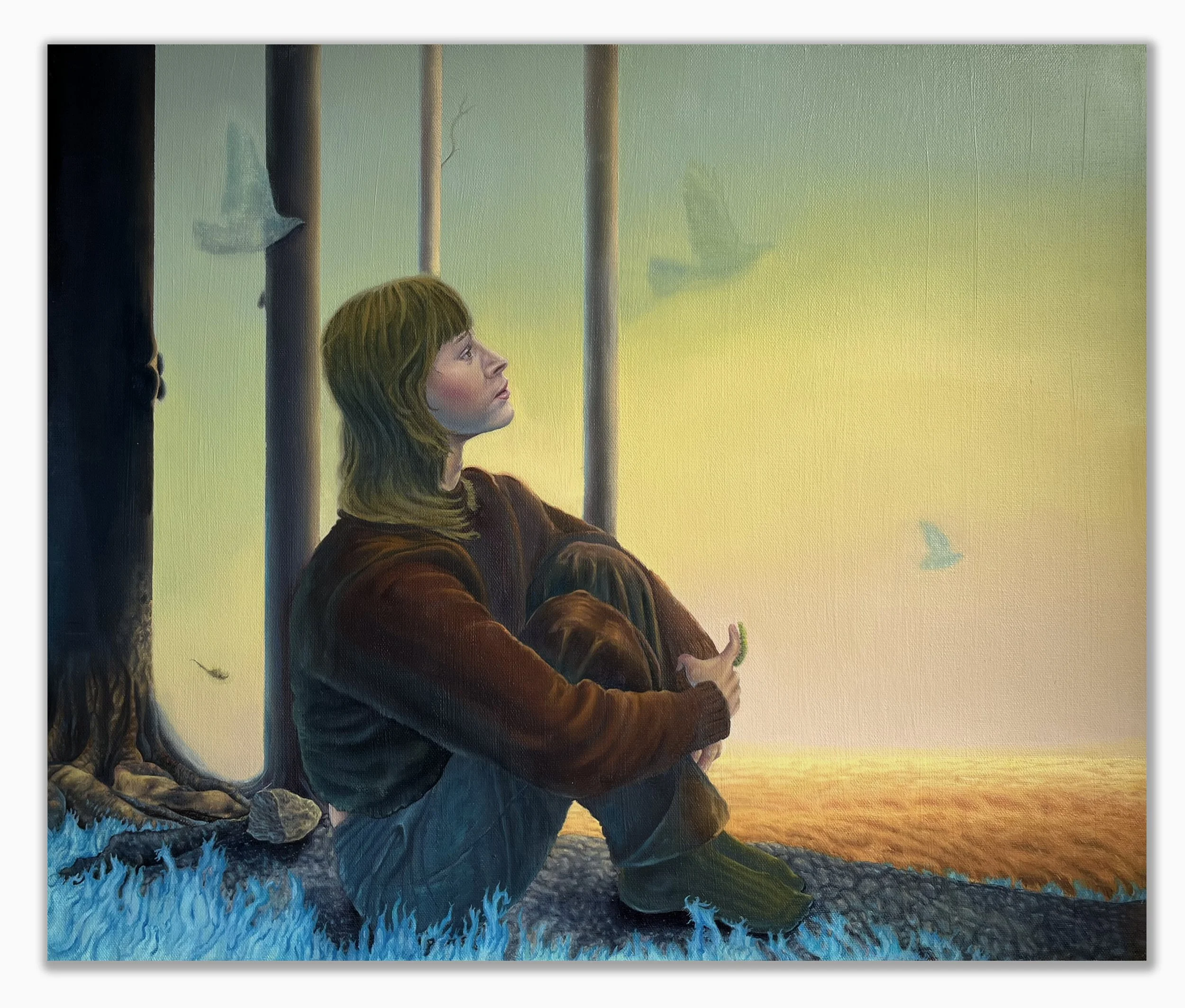 after aristotle, 2026. Oil on canvas. 20 x 24 in.
