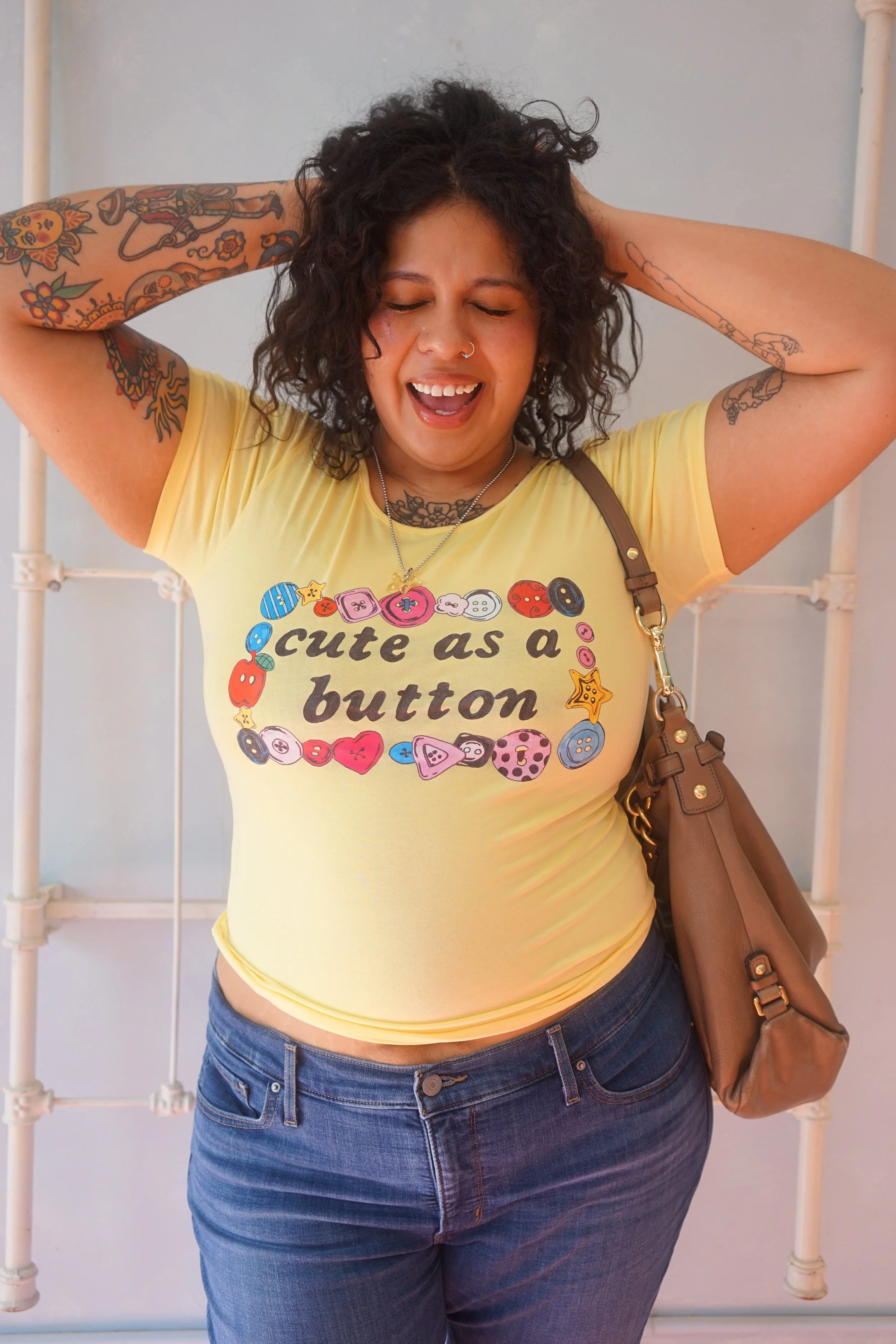 Cute As A Button Tee