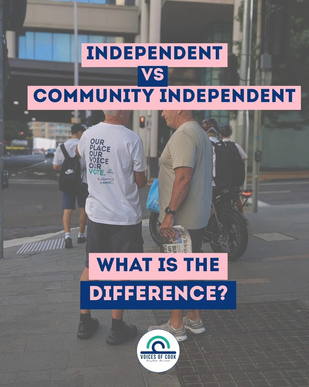 What is the real difference between an Independent and a Community Independent (CI)? 

An Independent candidate usually runs on their own personal platform. A Community Independent runs on yours. 

The Cook Community Independent will be provided with