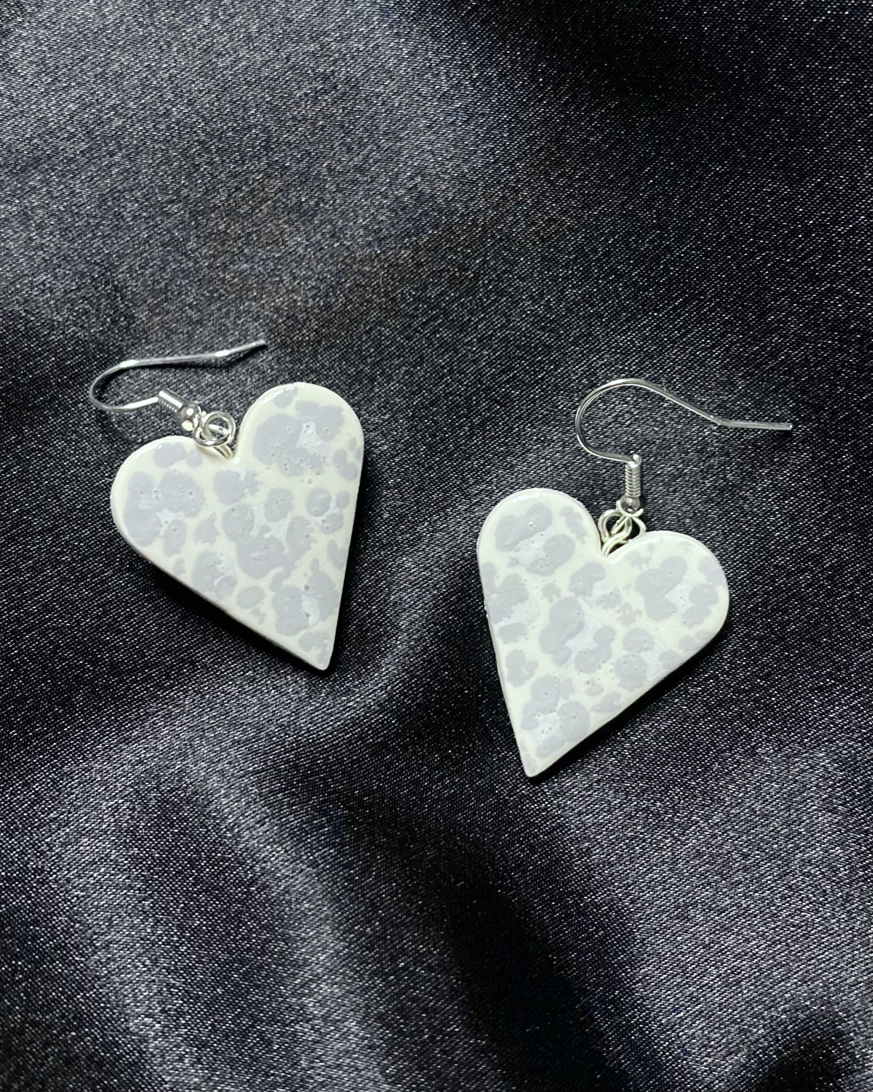 Snow Leopard Mini Earrings