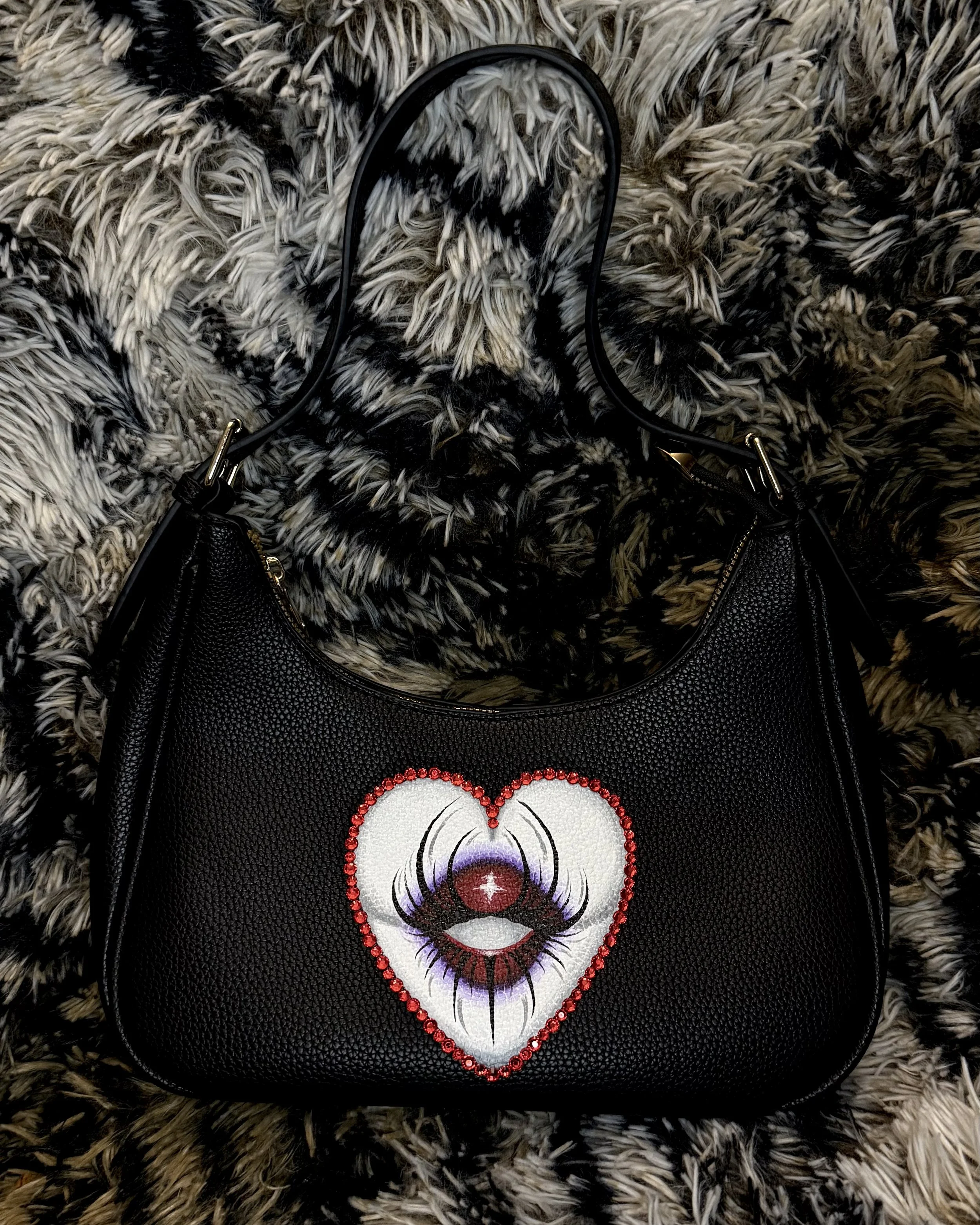 Black Sacred Heart Purse (One of One)