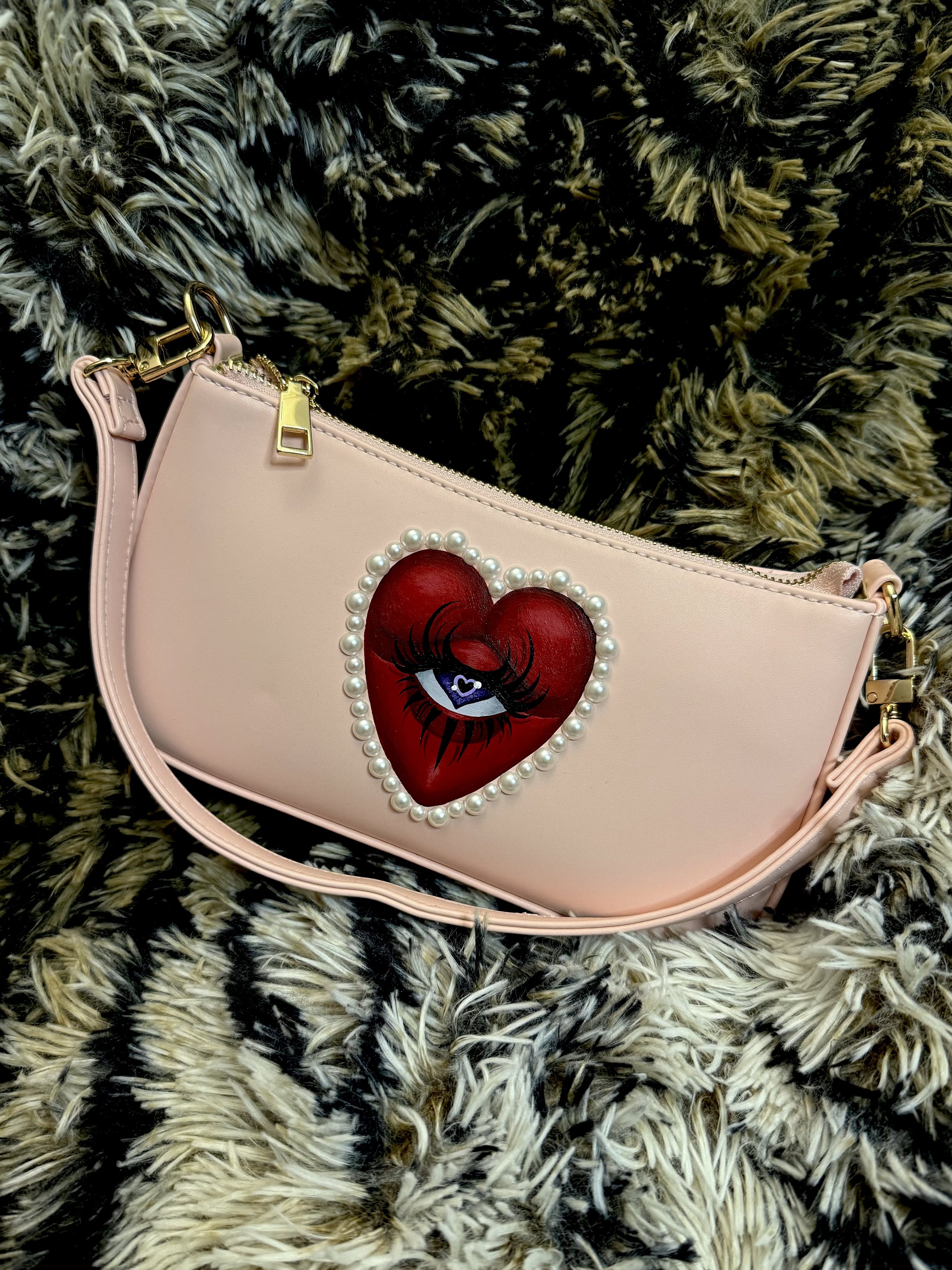 Baby Pink Sacred Heart Purse (One of One)