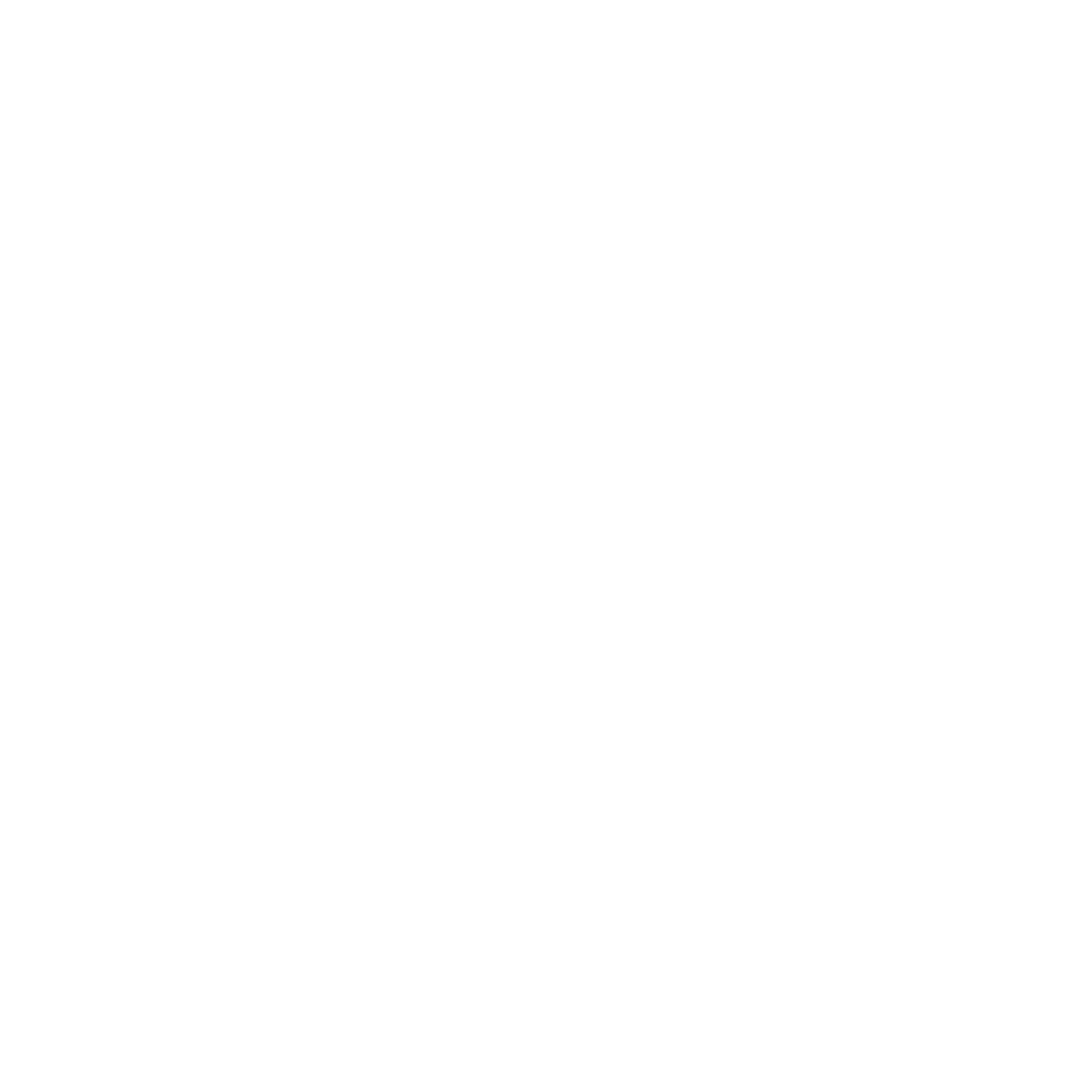 White treble clef symbol on a black background.
