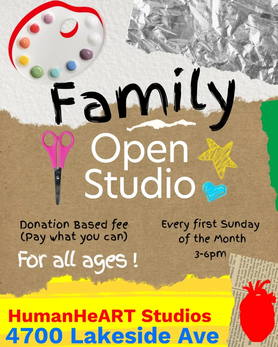 Family Open Studio - Every First Sunday 