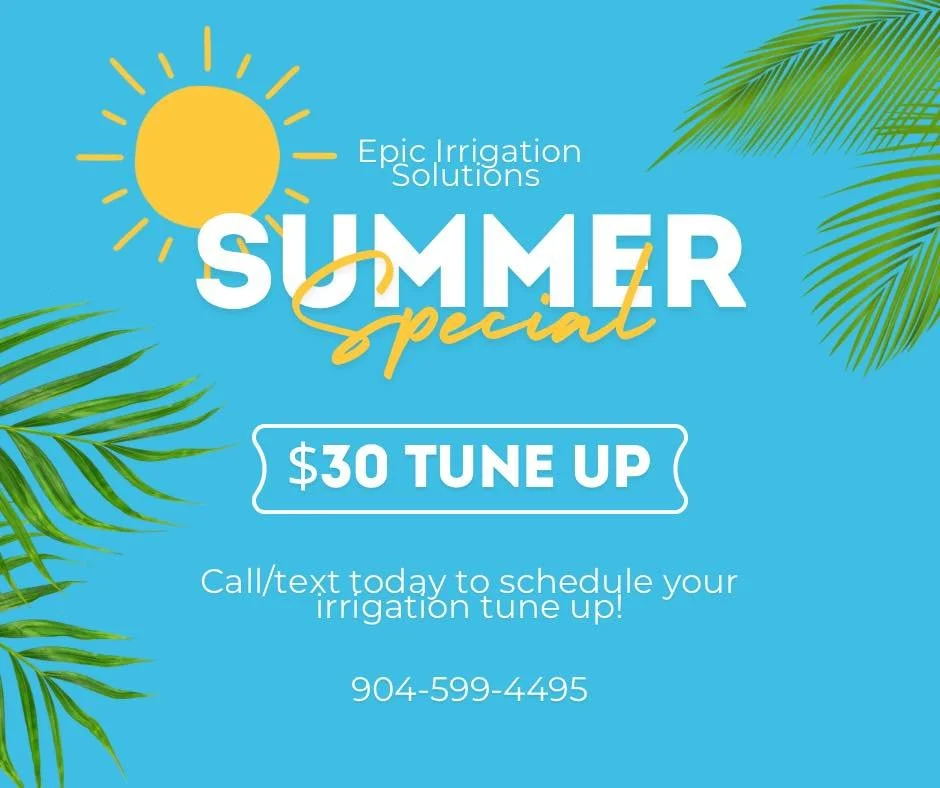 Schedule your irrigation tune up with Epic Irrigation Solutions!  #northeastflorida #smallbusiness #sprinklerrepair #irrigation #irrigationrepair #epicirrigationsolutions #nocatee #pontevedrabeach #irrigationrepaircompany #irrigationrecommedation #st