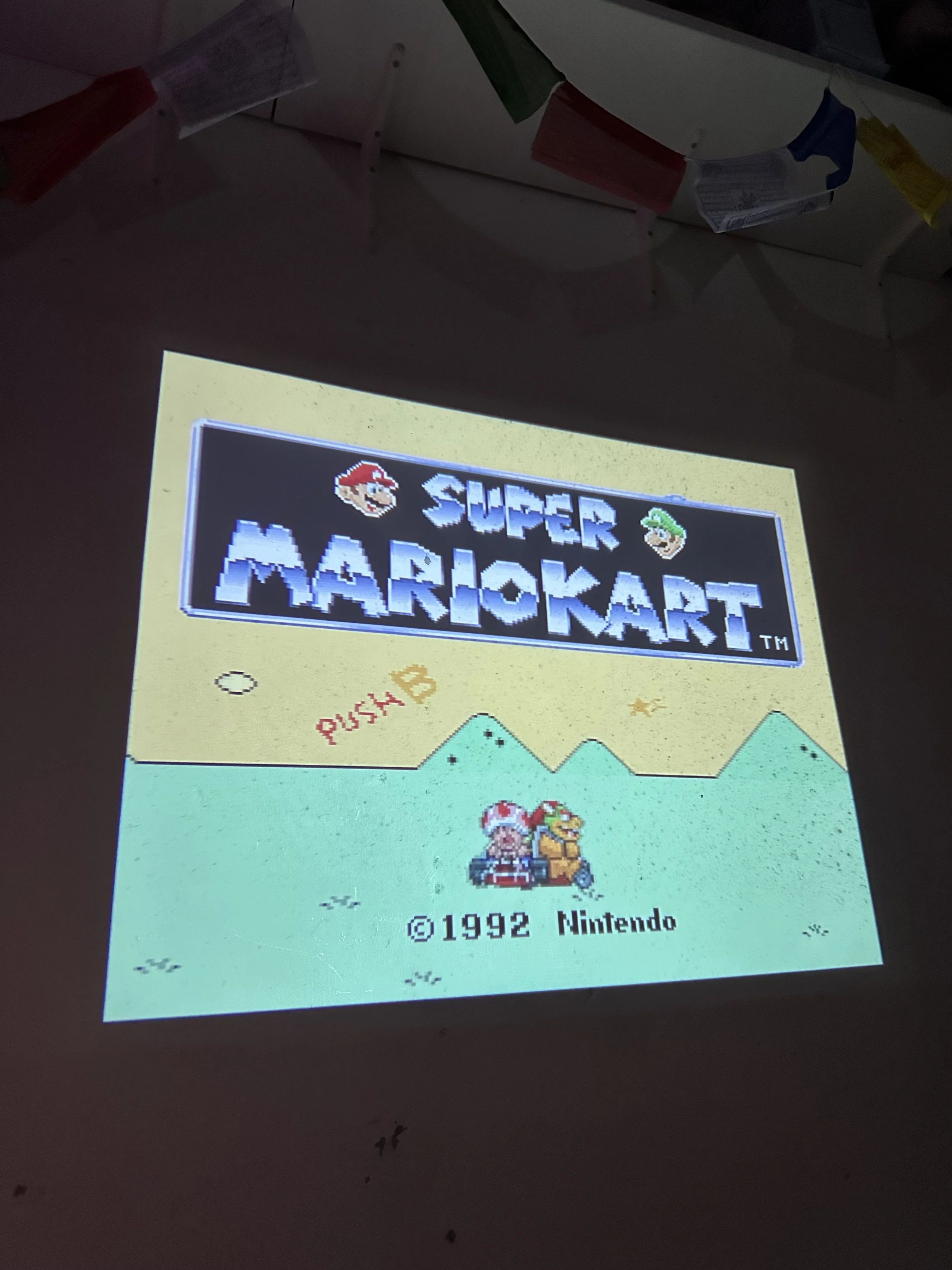 SNES Mario Kart Projector