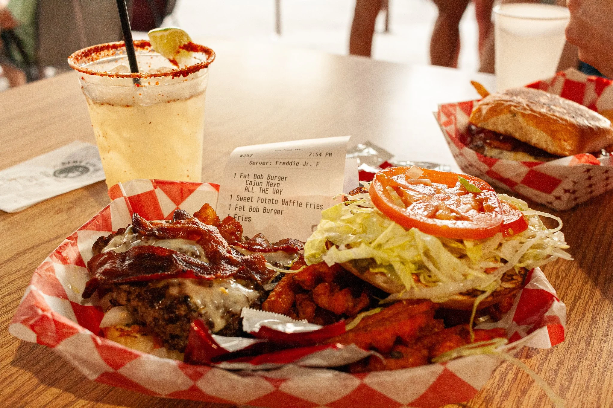Cheeseburger at the Bent Rim Grill in Leakey, TX - xTexas Trail Association
