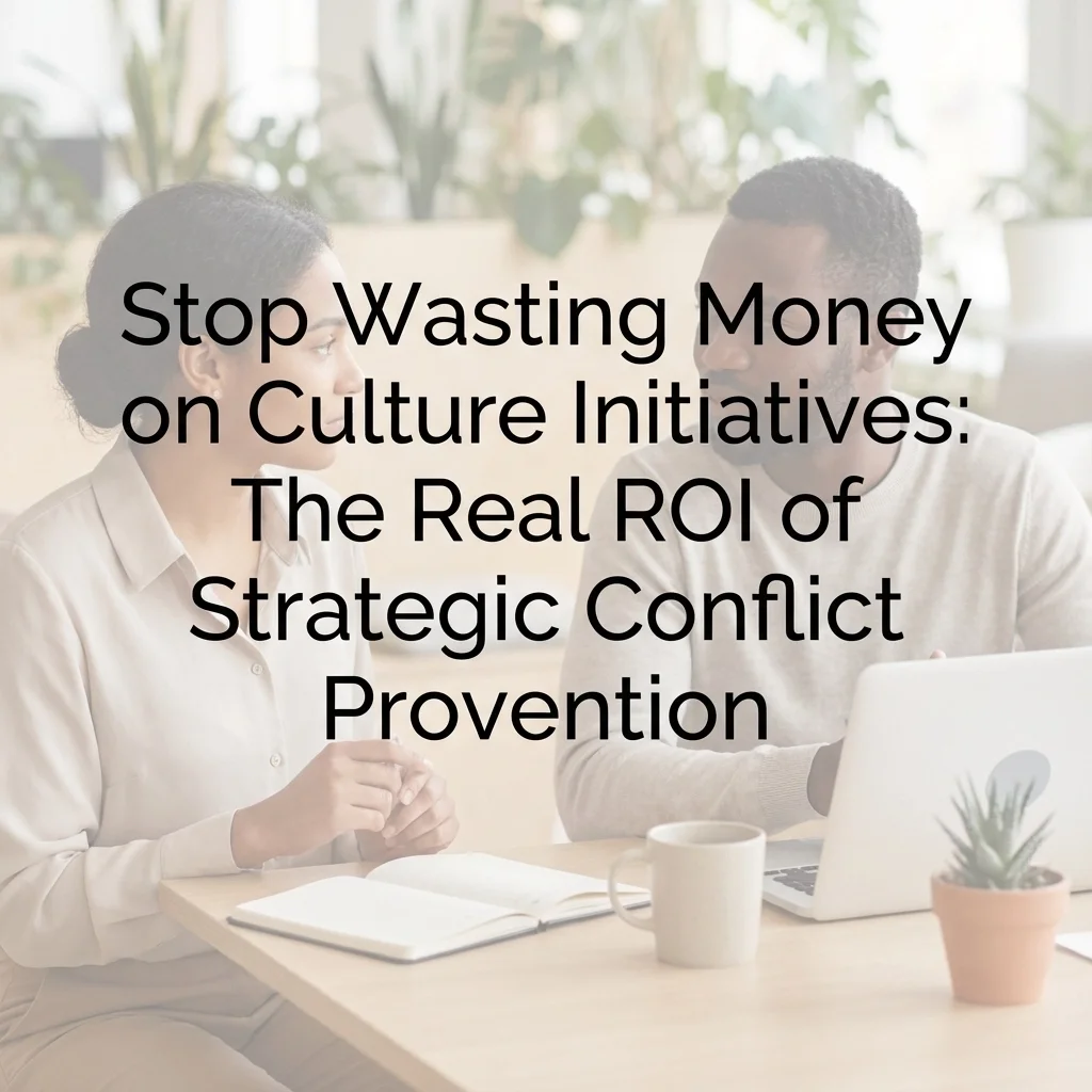 Stop Wasting Money on Culture Initiatives: The Real ROI of Strategic Conflict Provention