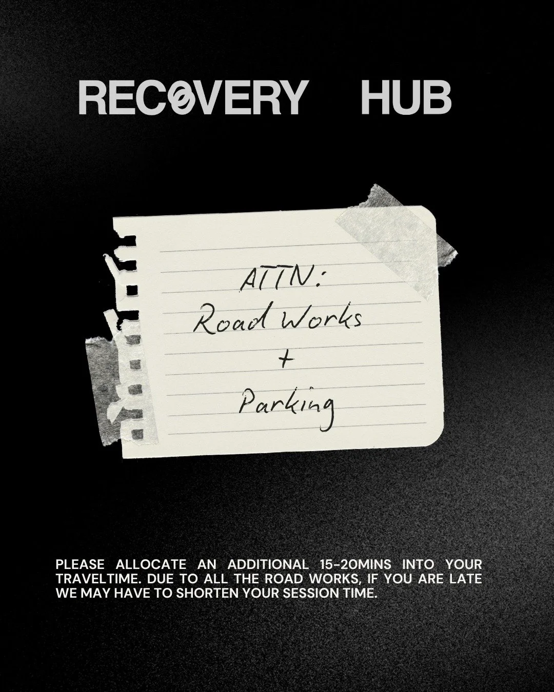 Roadworks Update 🚧

There&rsquo;s a lot happening around us right now with roadworks in almost every direction. Traffic is slower and parks are restricted.

If you&rsquo;re coming in, please allow an extra 15 to 20 minutes for travel in peak travel 