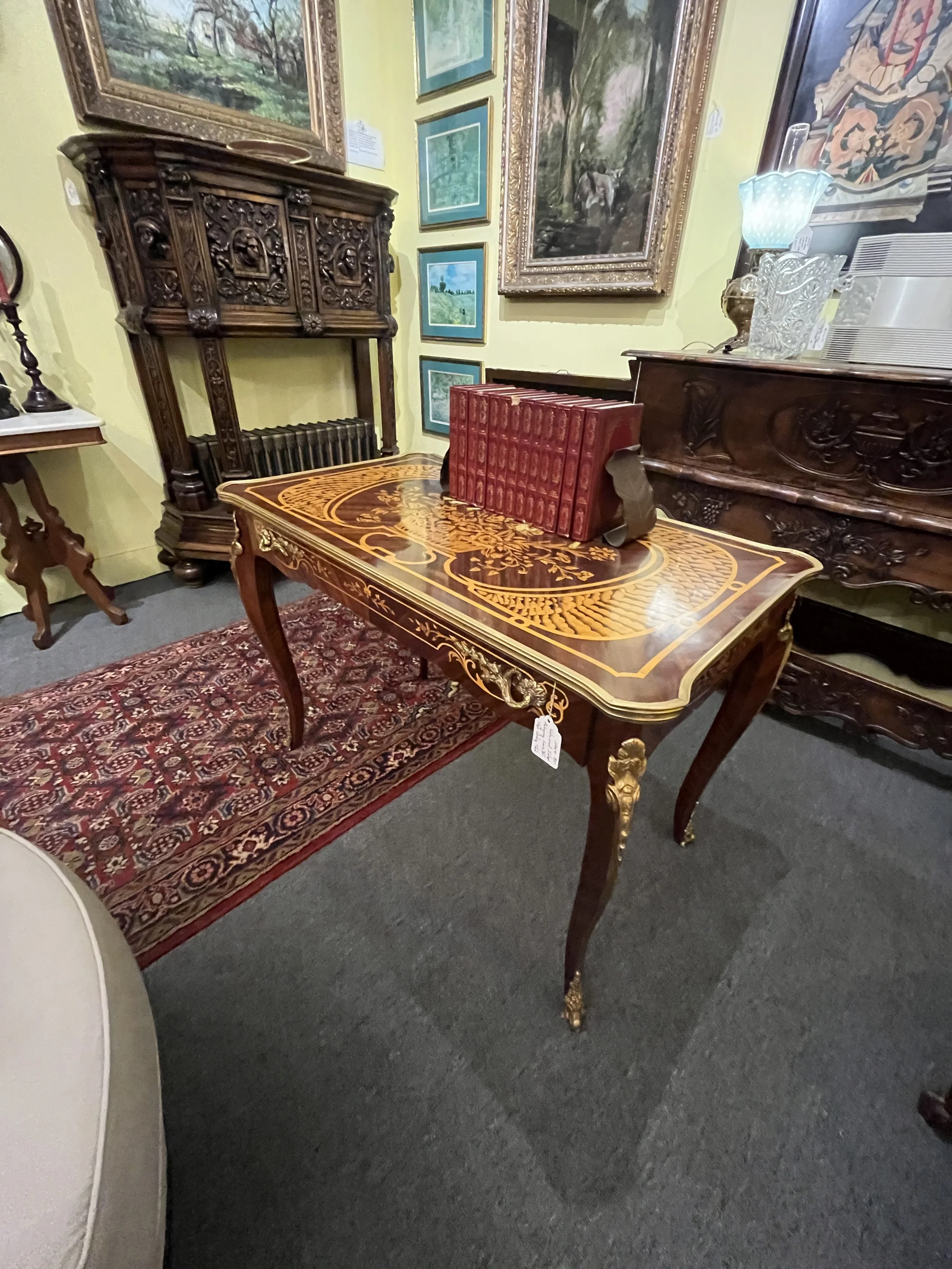 1RM4 - Inlaid Louis XV Style Writing Table
