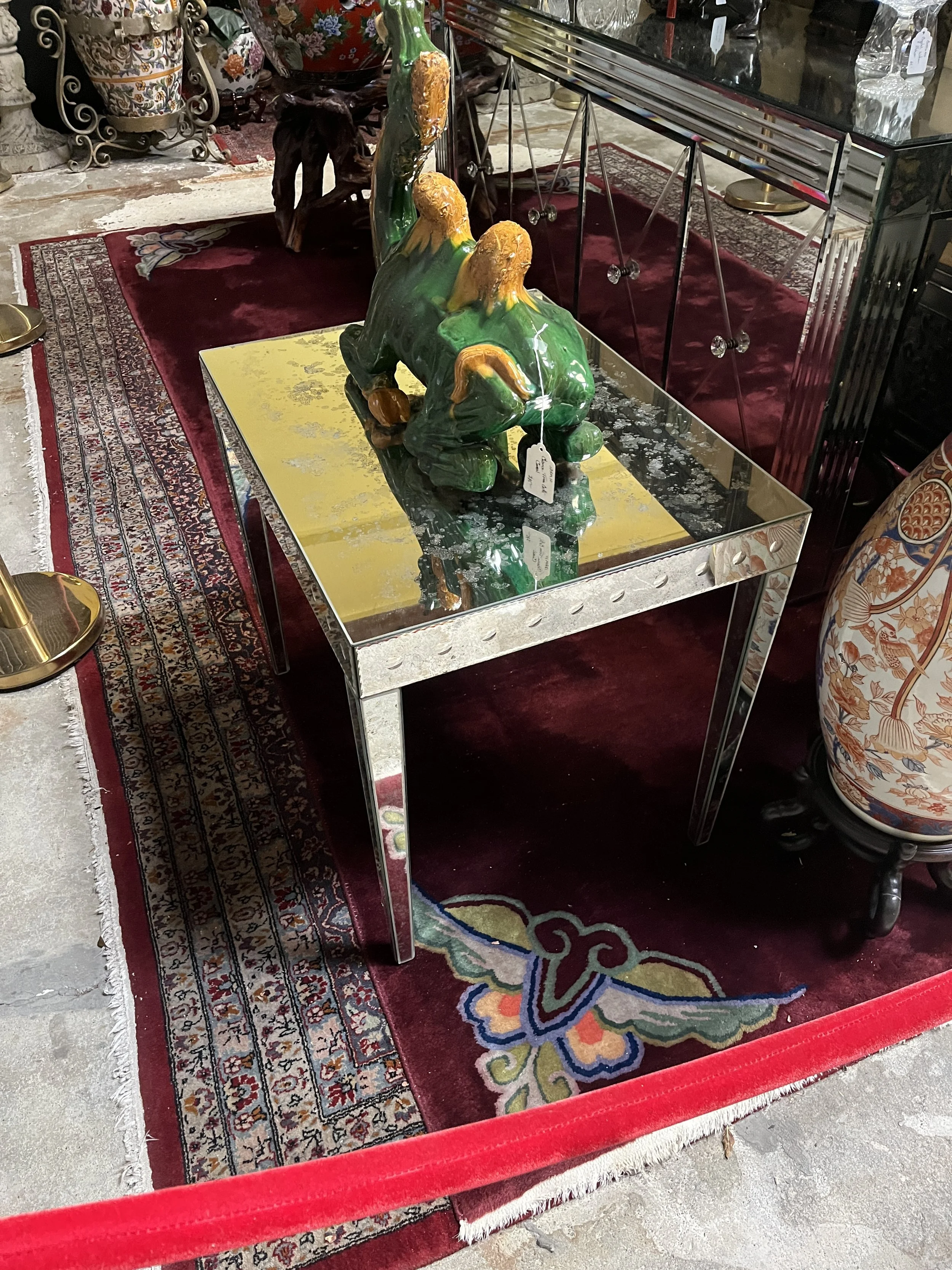 6RM16 - Mirrored Lamp Table