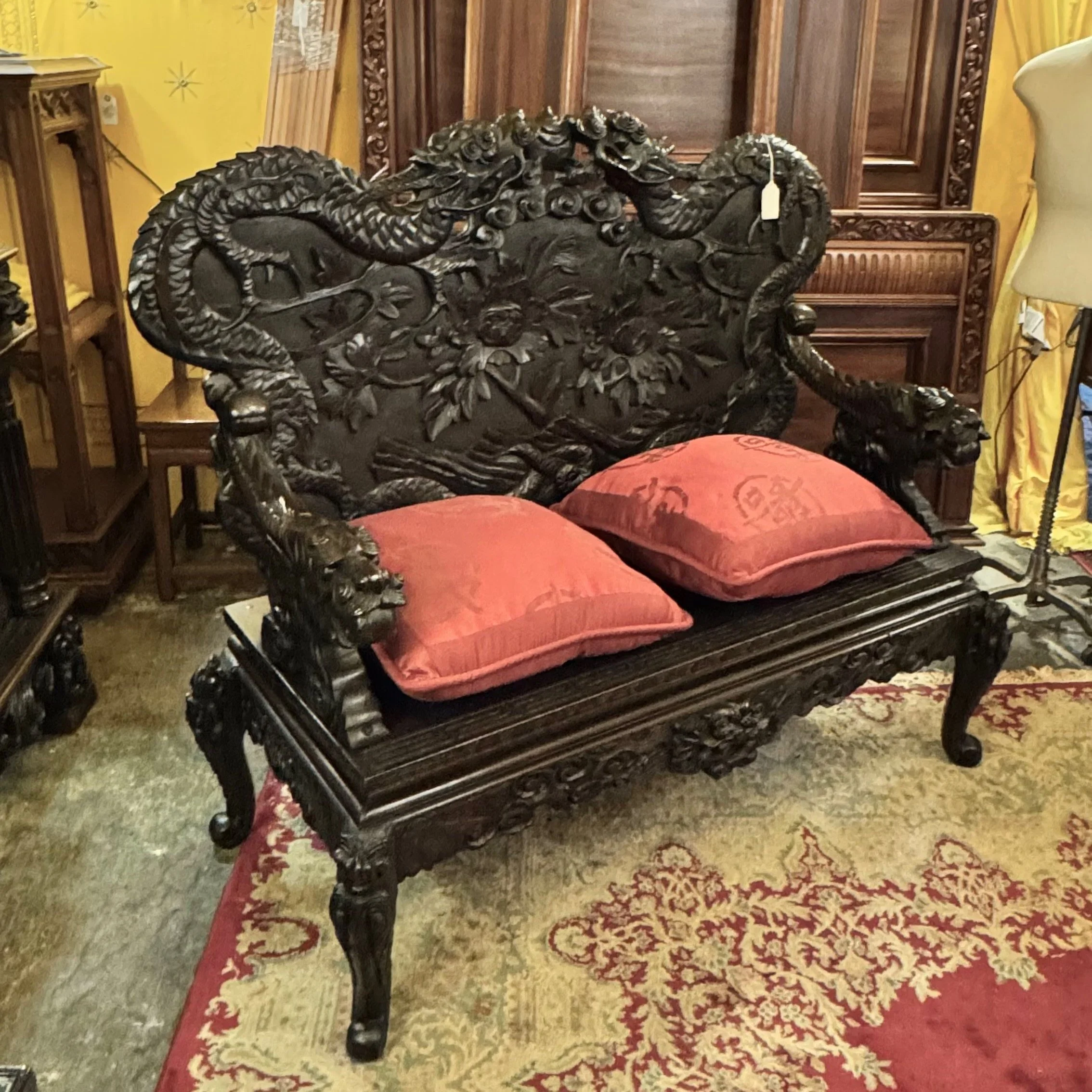 60KB36 - Chinese Rosewood Settee
