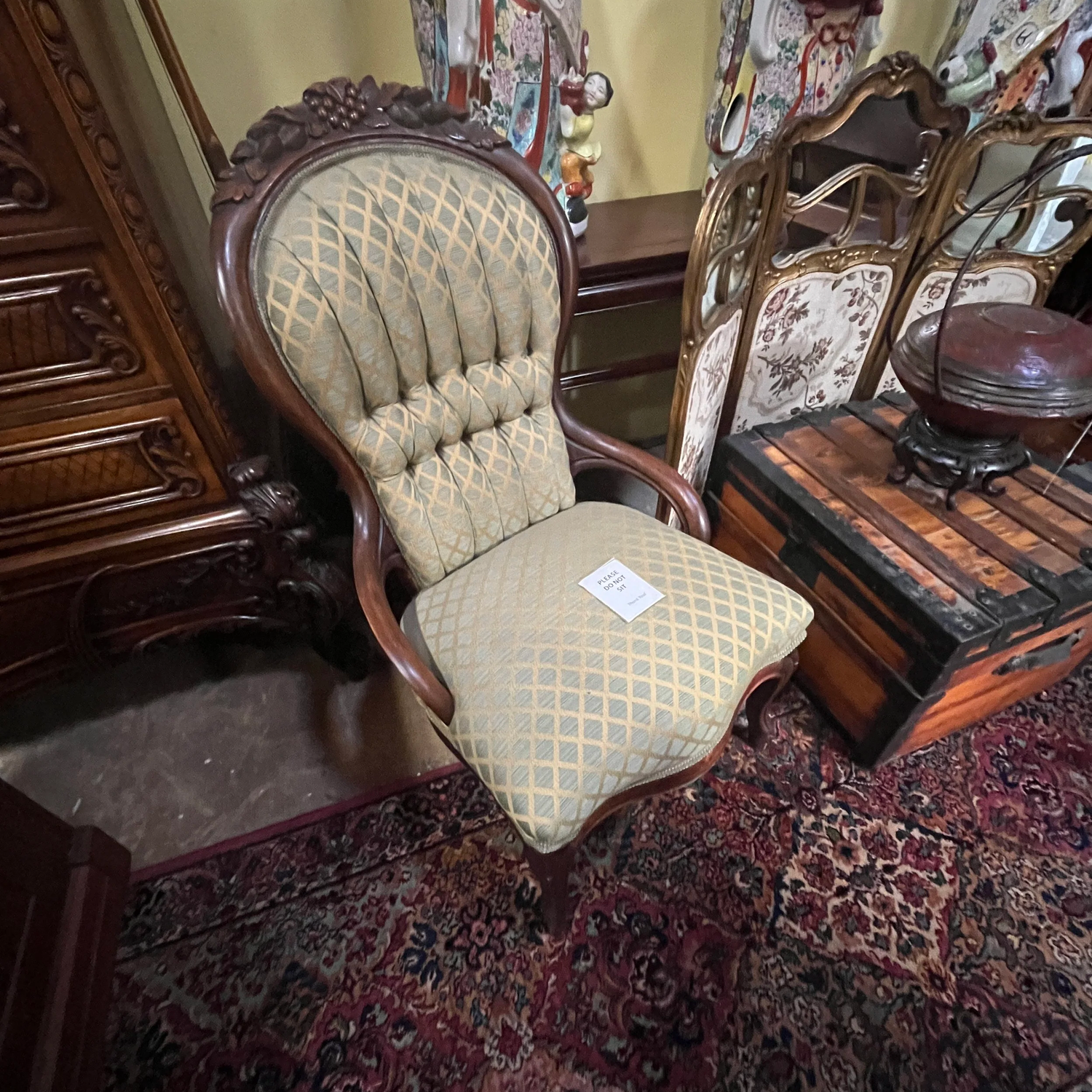 1KB19 - Victorian Parlor Chair — Grand Central Station Antiques, image size:1500x1500