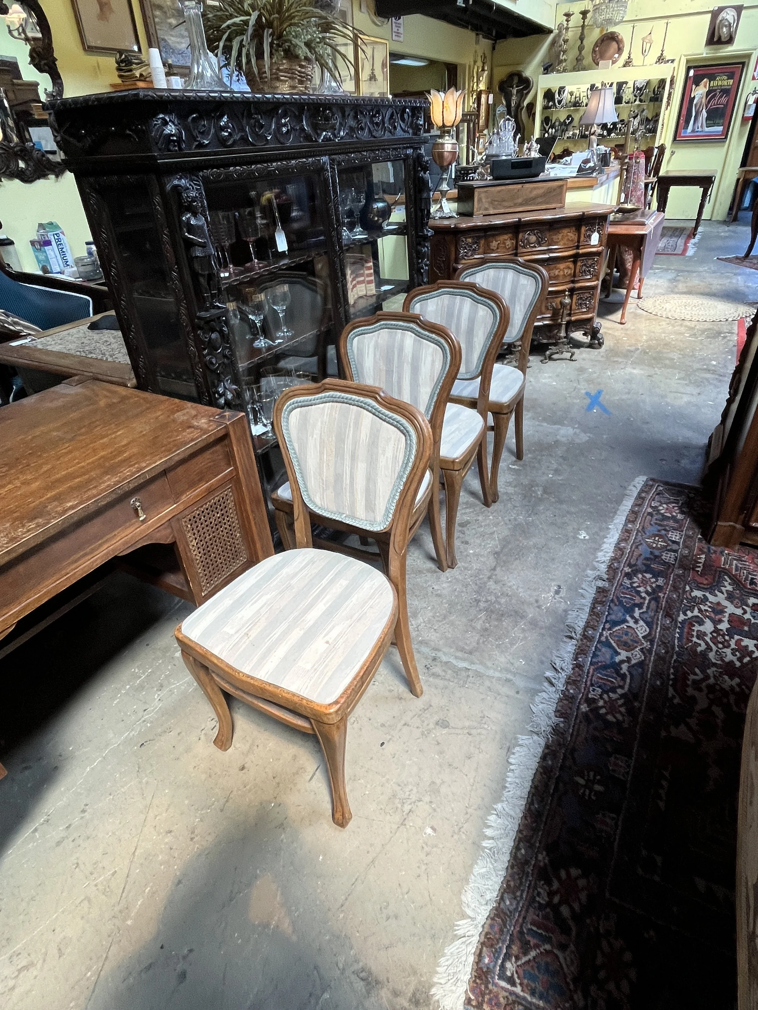 CO7TM1 - Four Upholstered Dining Chairs