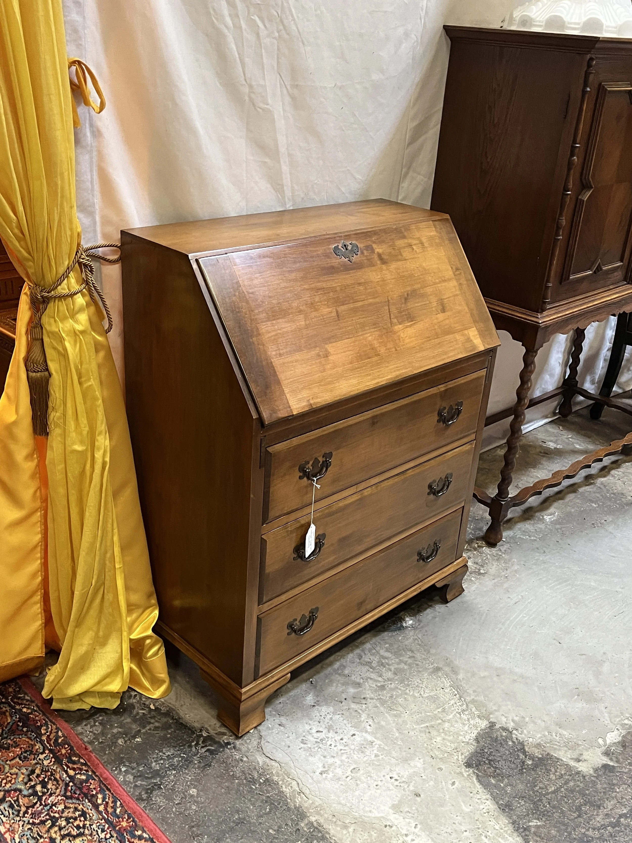 6CT116 - Walnut Drop Front Secretary