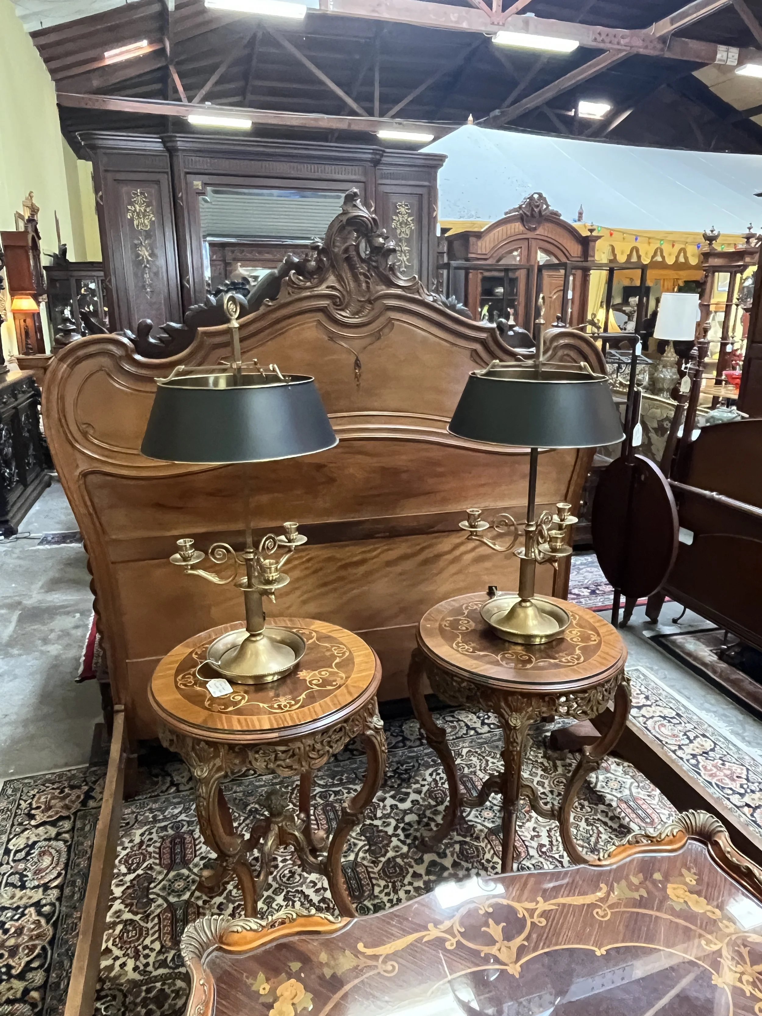 4RM12 - Pair Bouillotte Table Lamps