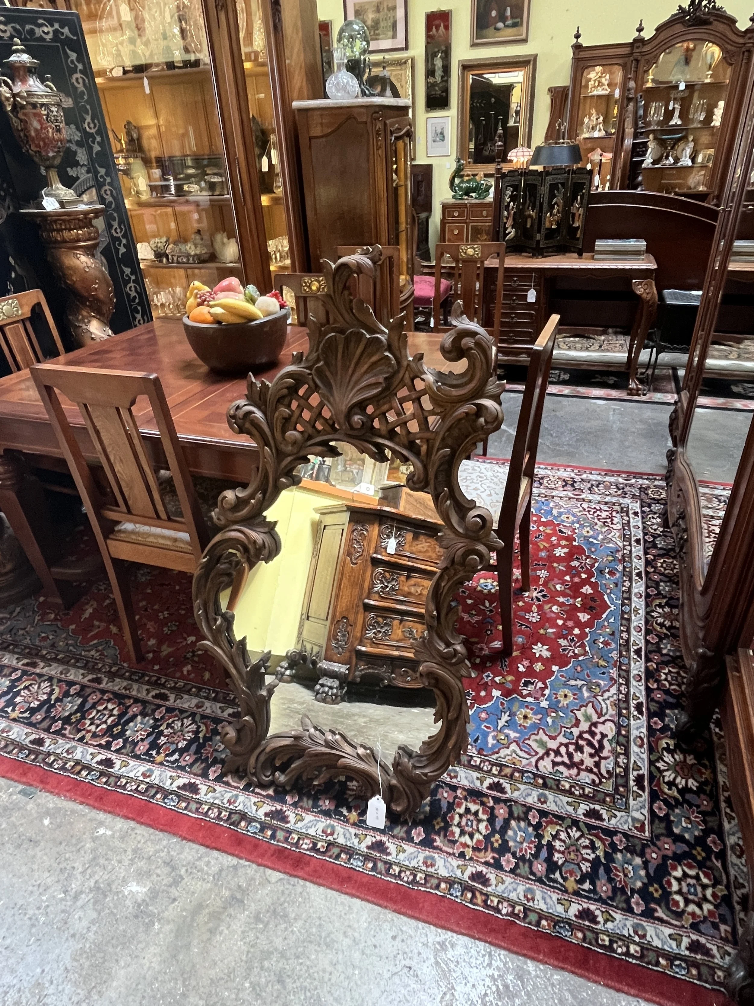4RM11b - Heavily Carved Wall Mirror