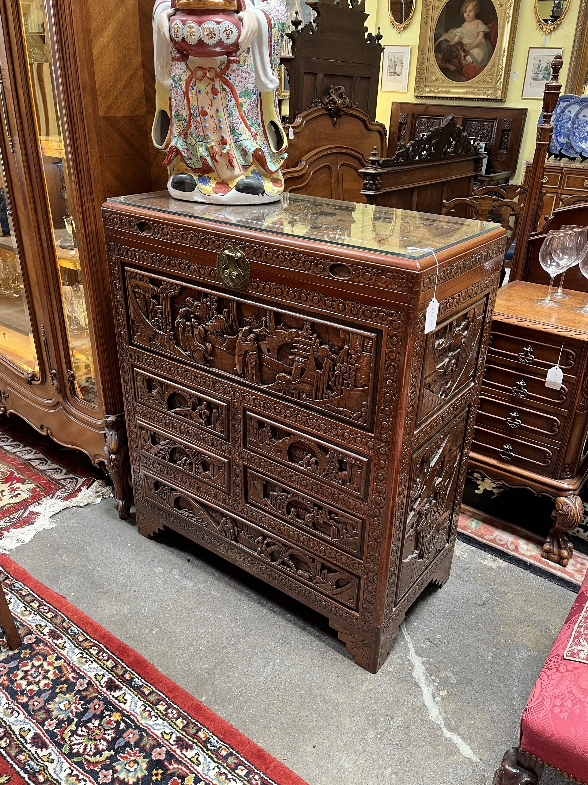 6RM13 - Chinese Chest over Drawers