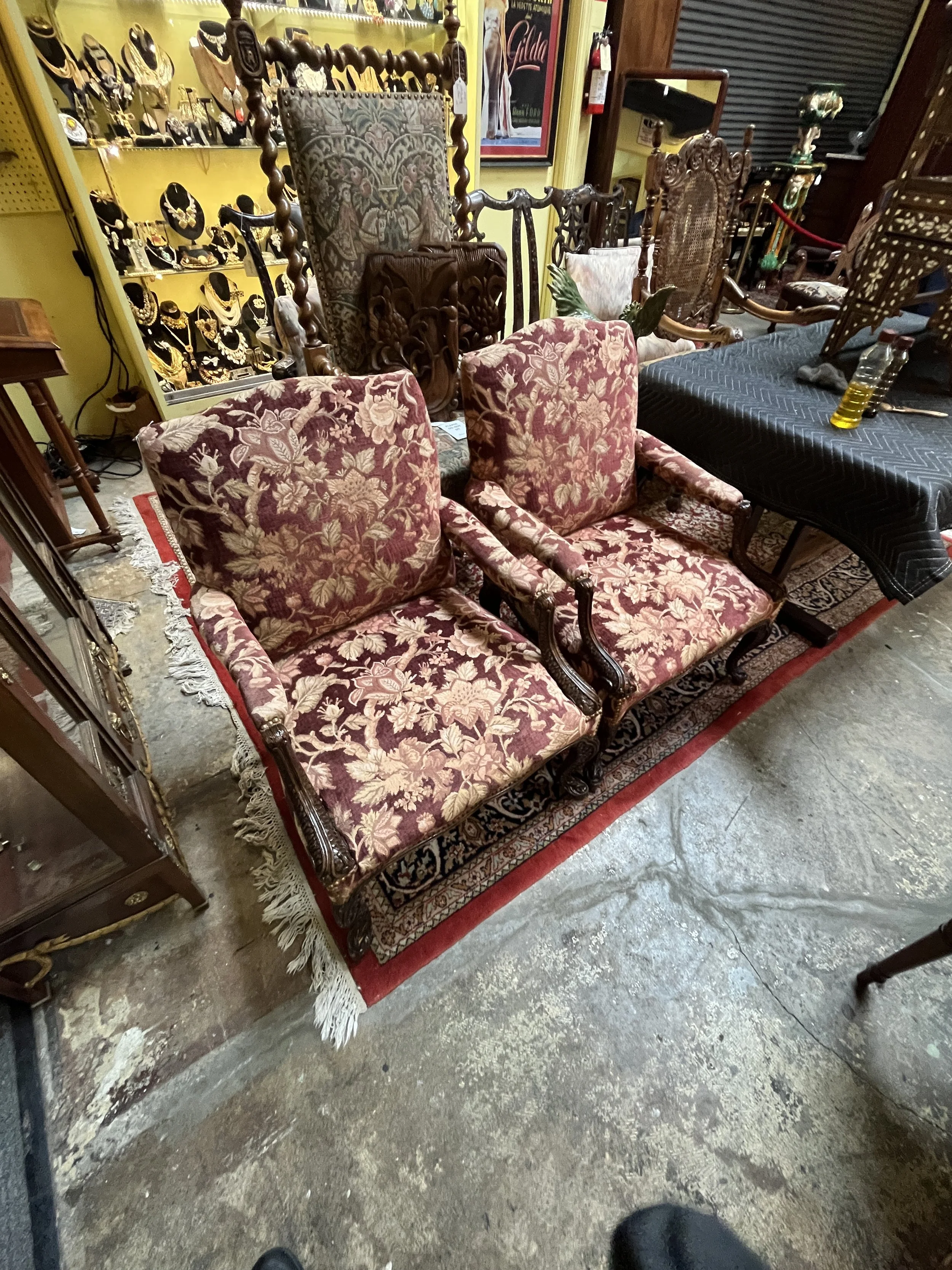 10DN8 - Pair of Upholstered Arm Chairs