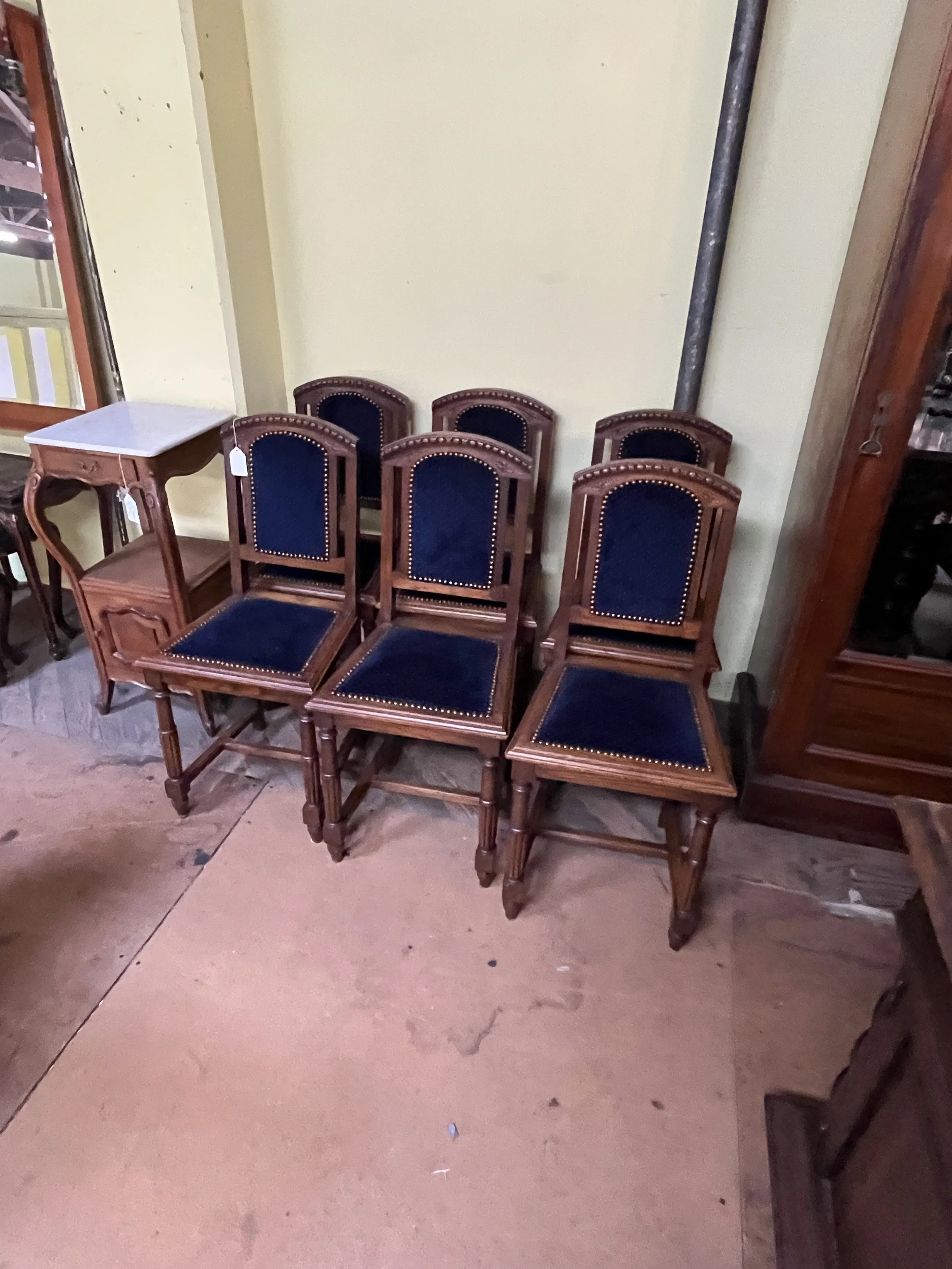 6RM102 - Six Oak Dining Chairs