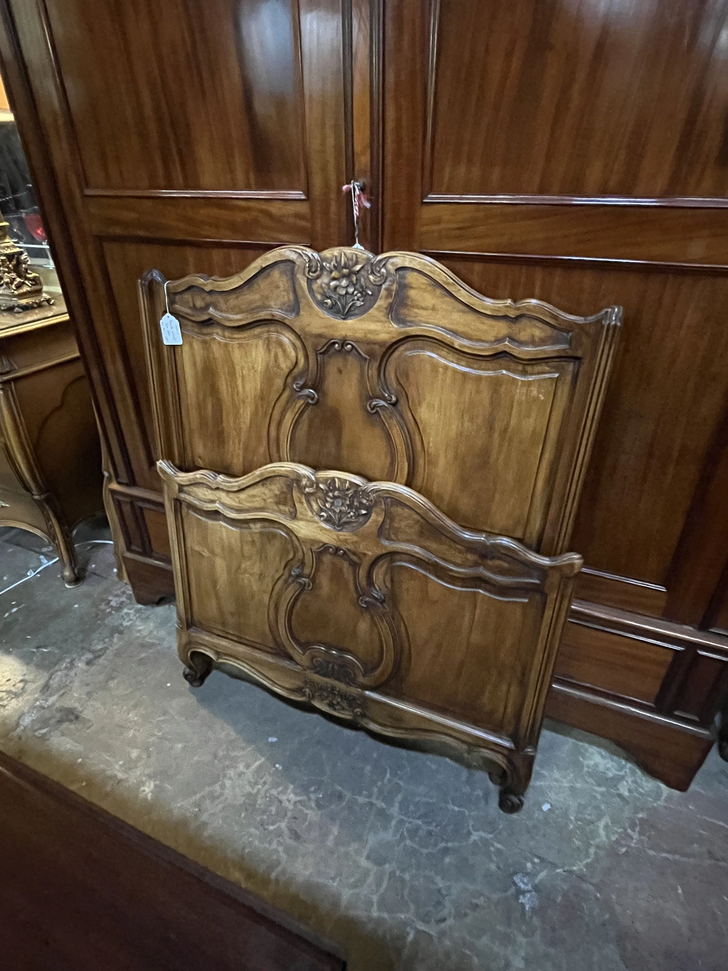 3RM15a - French Walnut Twin Bed