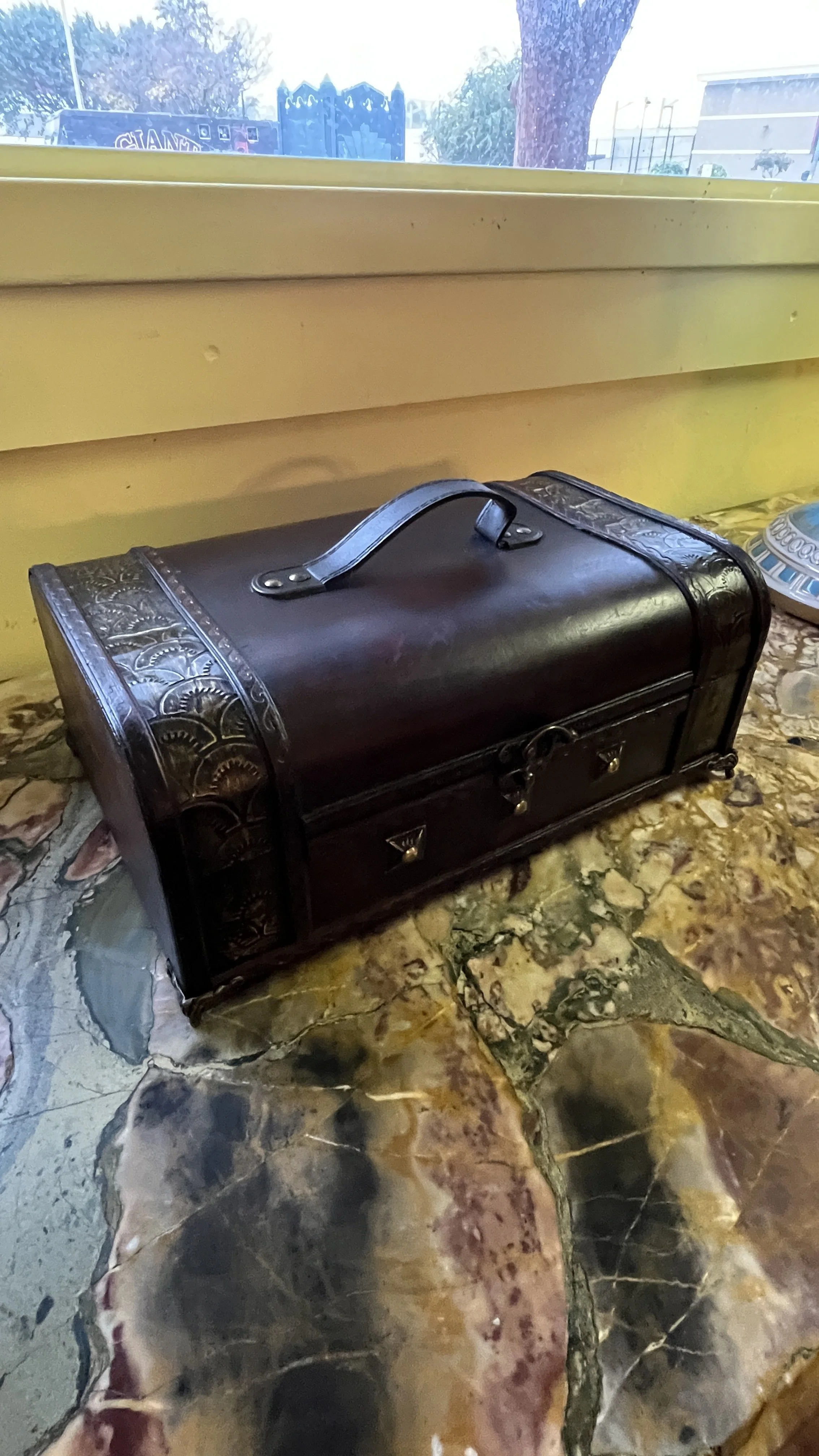 12RM1 - Carved Wooden Box