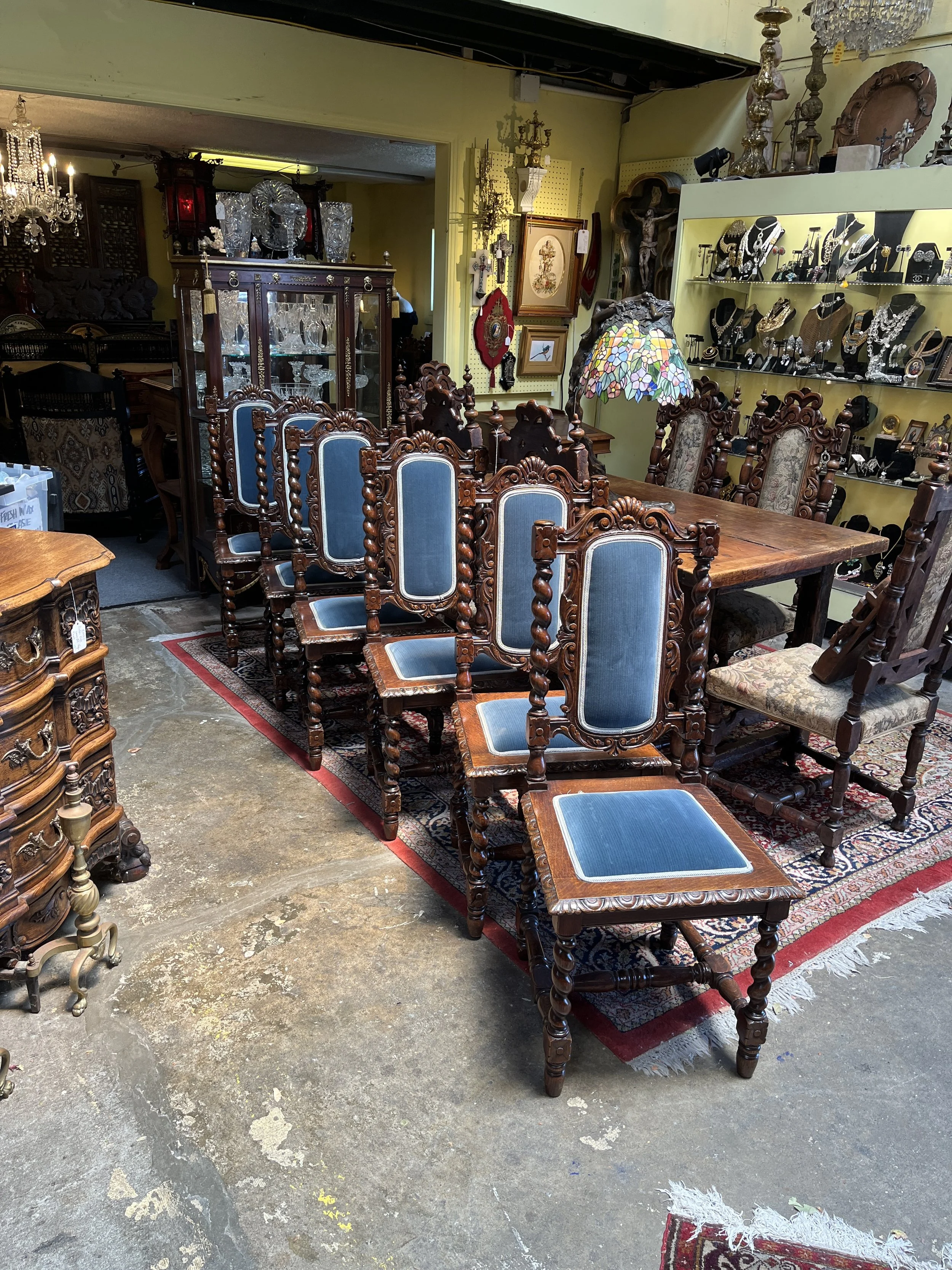 CO2DM45 - Six Oak Dining Chairs