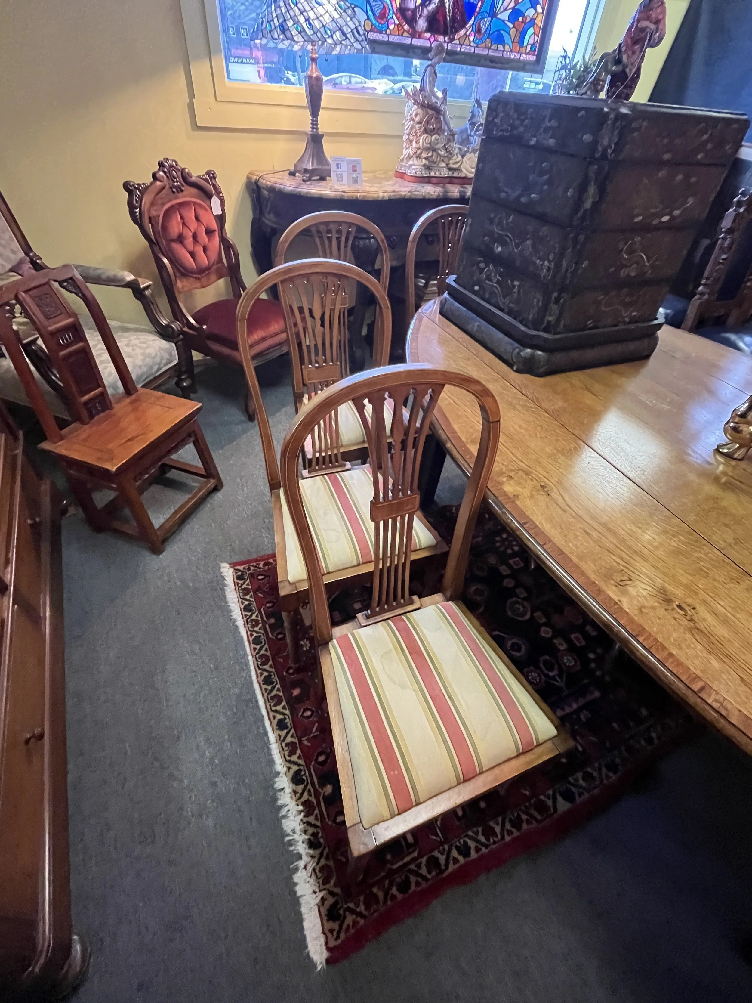 10RM7 - Six Mahogany Dining Chairs