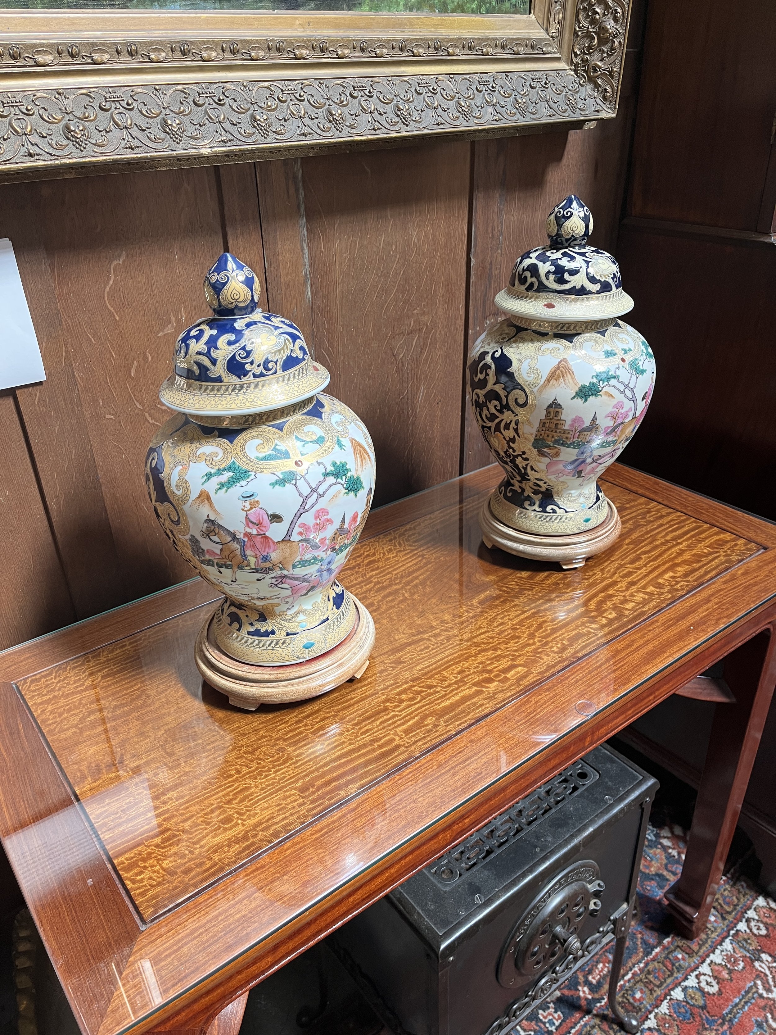6RM23 - Pair of Covered Urns