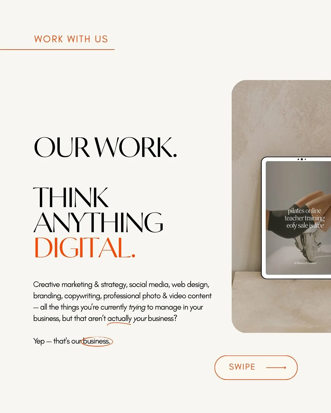 We&rsquo;re here to take the marketing stress off your plate, so you can get back to what actually matters: running your business, growing your business, and delivering results.

You stay in your lane, and we&rsquo;ll CINCH the social. 

Simple. 🤌🏼
