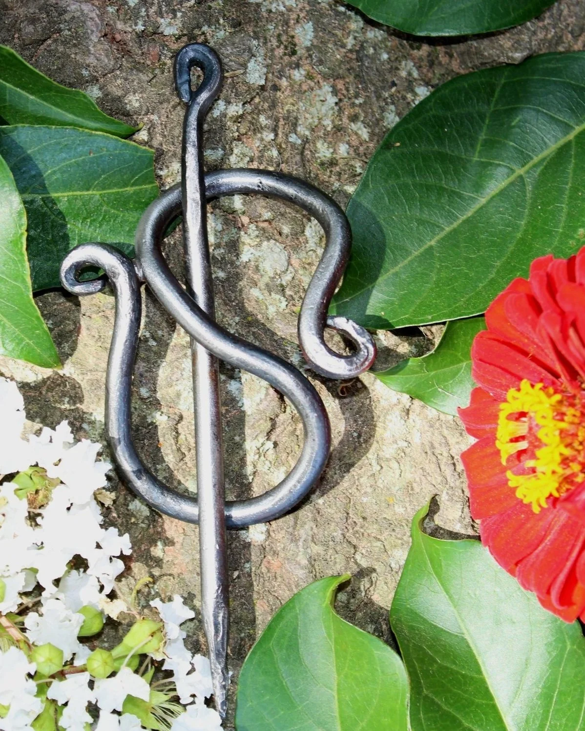 Hand Forged Figure Eight Hair Pin