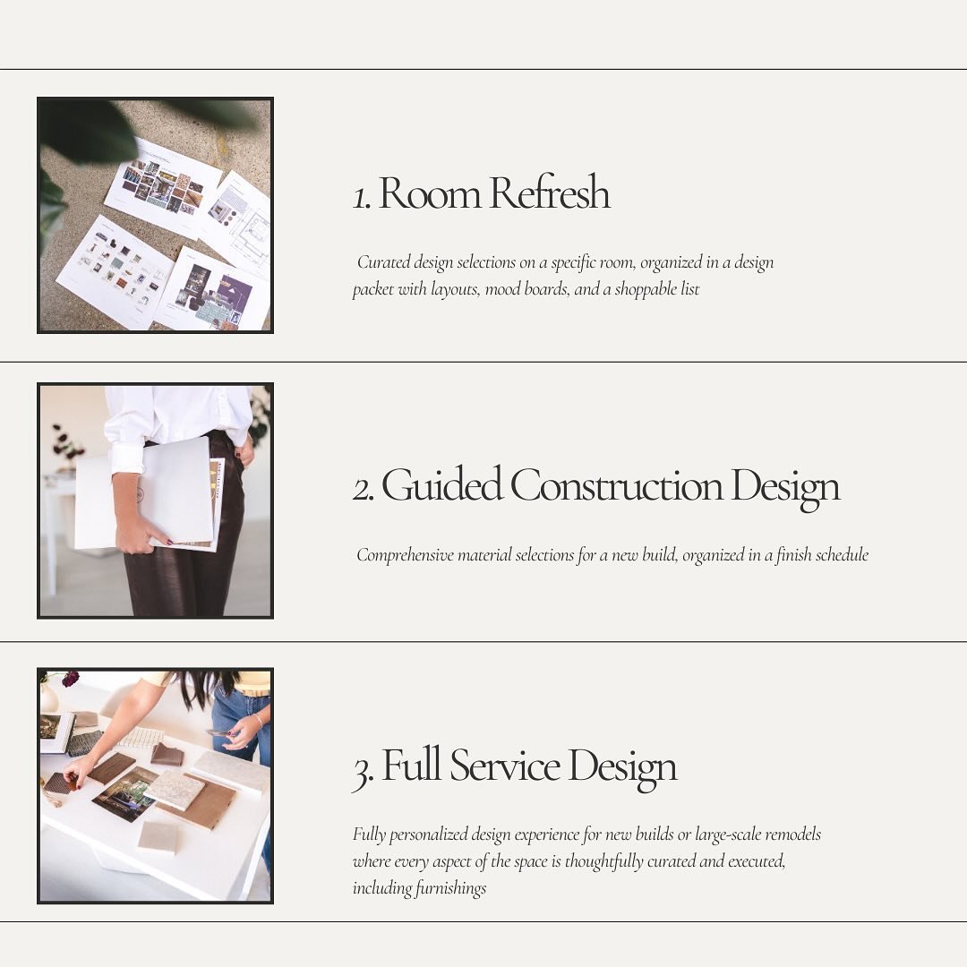 My design packages offer a range of services tailored to your project. Learn more about the services and pricing on the website! 

Link in bio ✨

#linneainteriors
#interiordesign
#nebraskainteriordesign 
#lincolnnebraska
#designpackages
#roomrefresh
