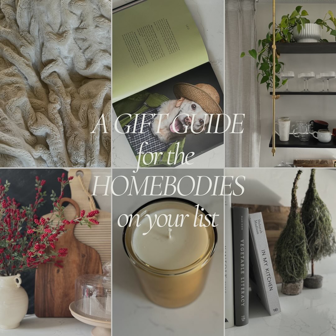 A gift guide for the homebodies on your list, featuring a few of my favorite items that I use daily! 

#linneainteriors 
#giftguide
#homebodies
#christmasgifts